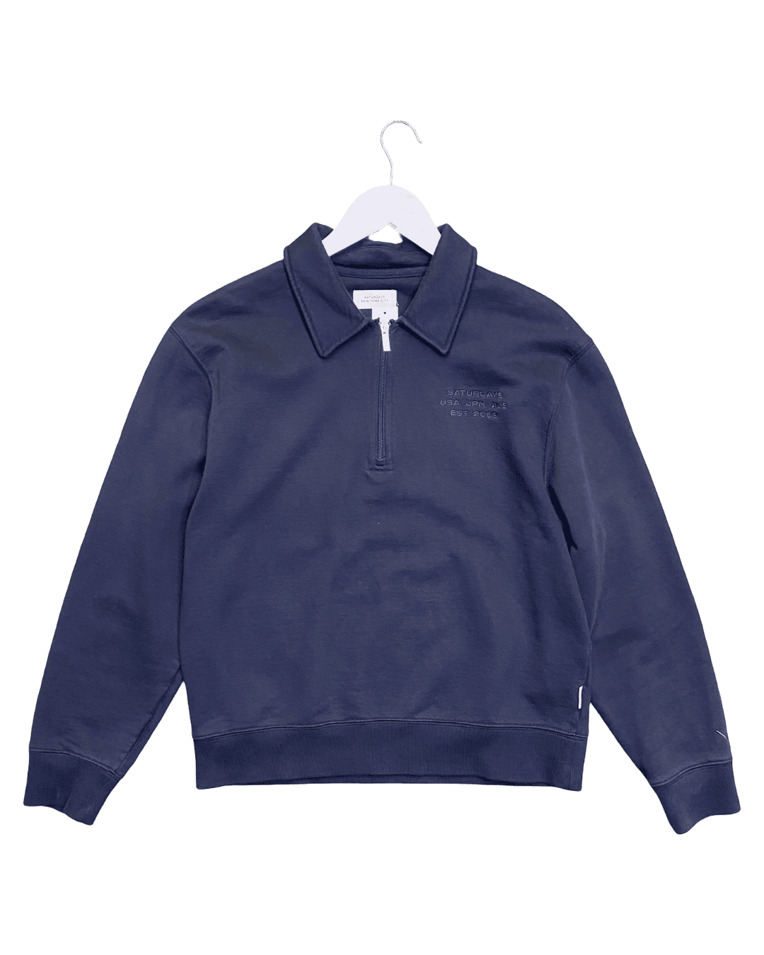 Size S | Saturdays NYC Half Zip Surf Sweatshirt
