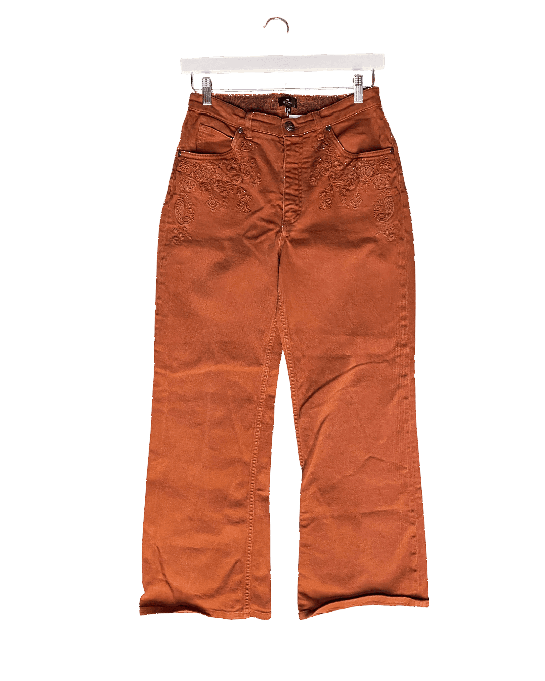 Size 31" | Etro Straight Floral Embroidered Jeans