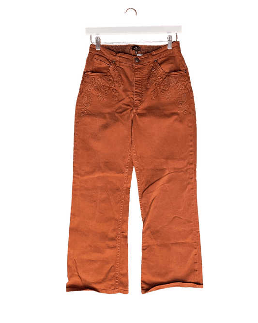 Size 31" | Etro Straight Floral Embroidered Jeans