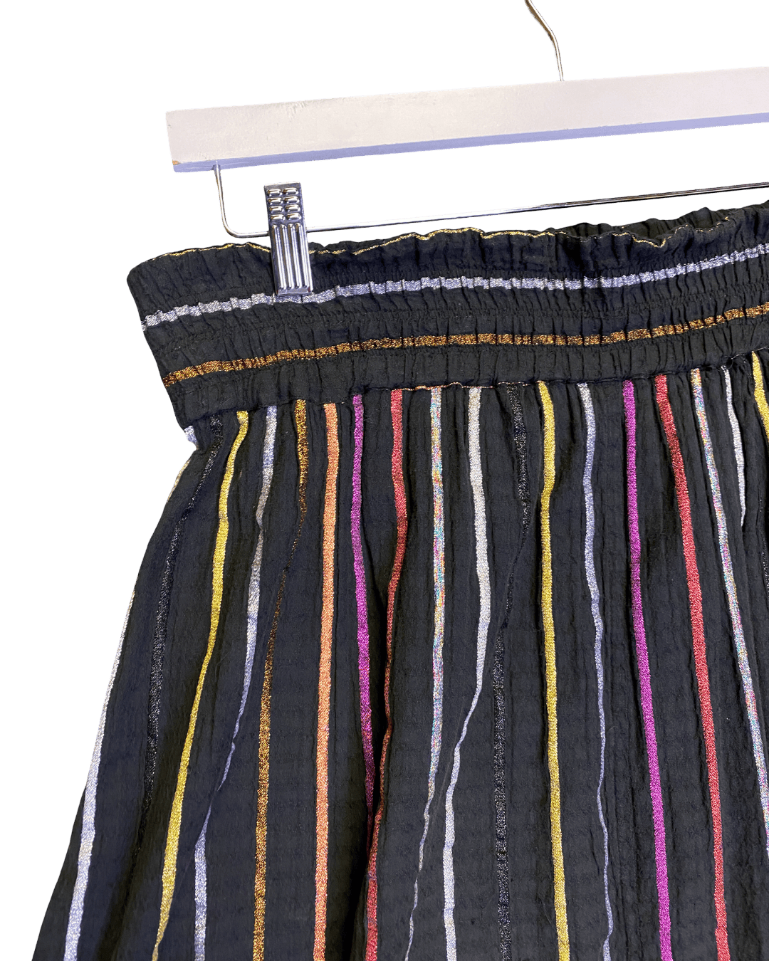 Size XL | Ace & Jig Sparkle Stripe Cotton Skirt