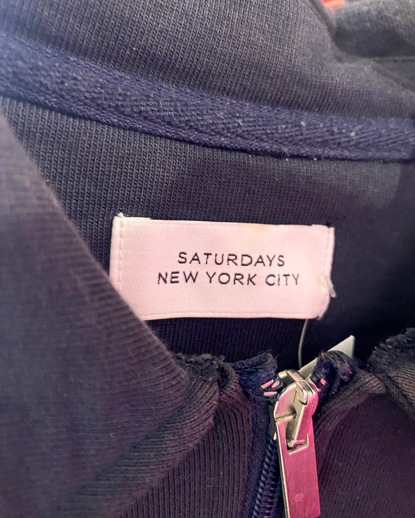 Size S | Saturdays NYC Half Zip Surf Sweatshirt