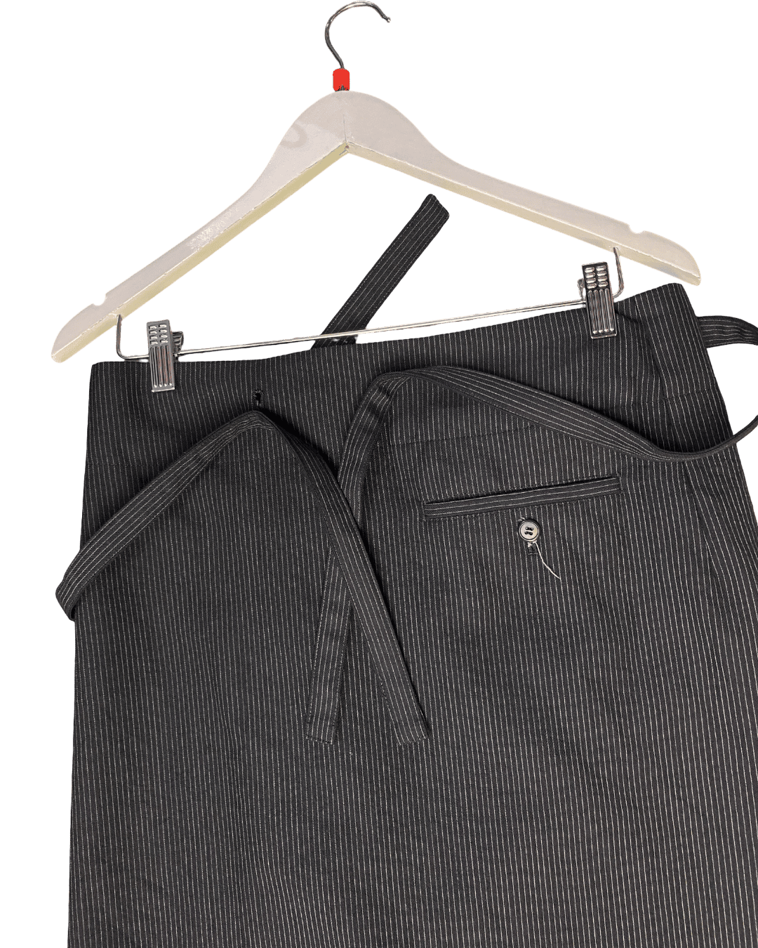Size 2 (M) | Y's Yohji Yamamoto Pinstripe Wrap Skirt