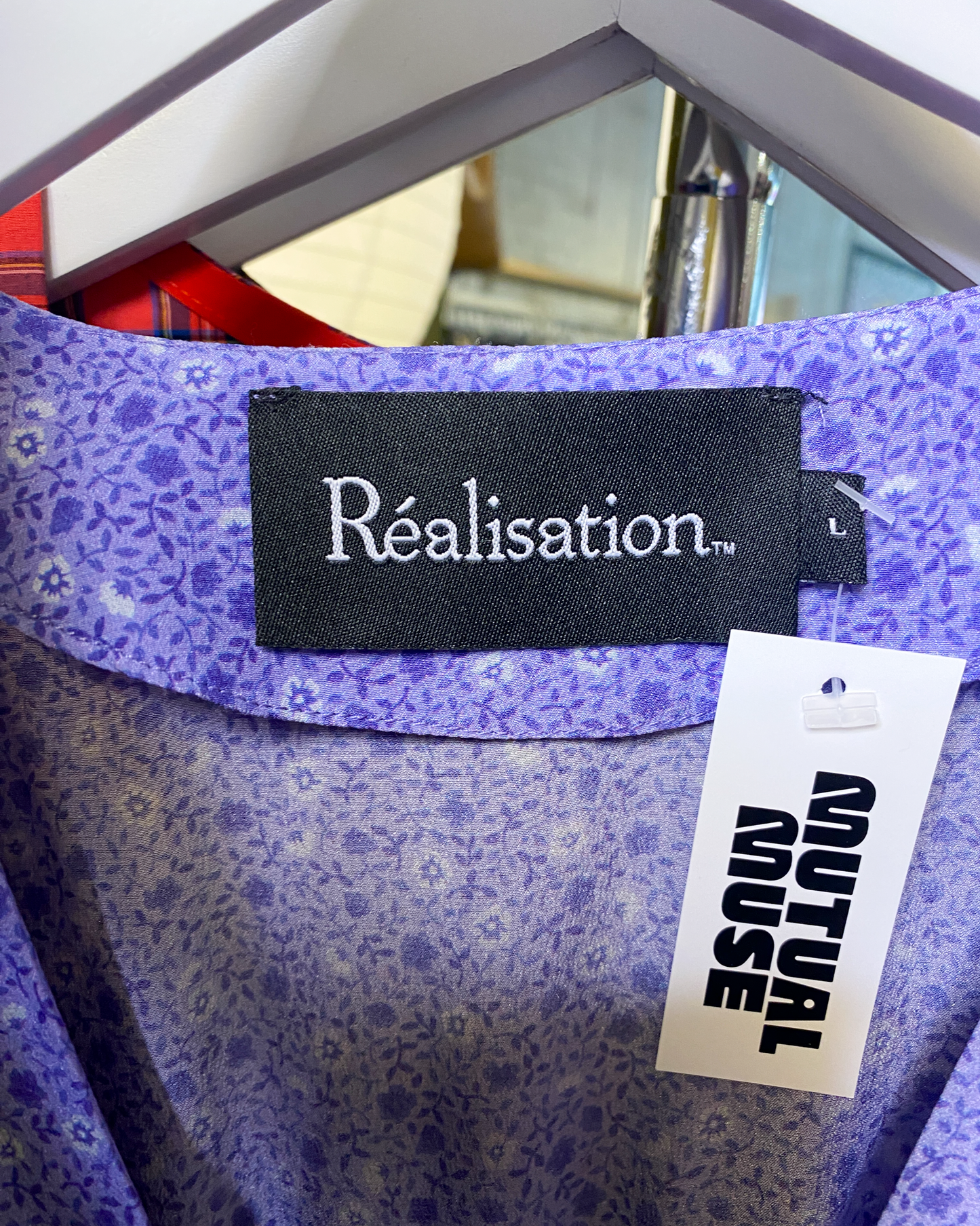 Size L | Réalisation Floral Silk Dress