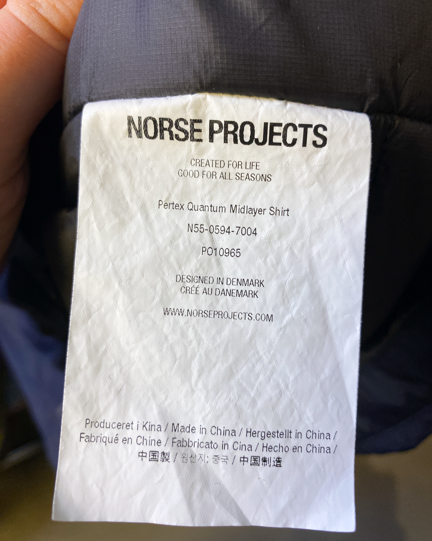 Size XL | Norse Projects - Arktisk Light Puff Jacket