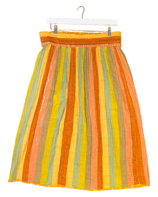 Size XL | Ace & Jig Reversible Woven Cotton Skirt