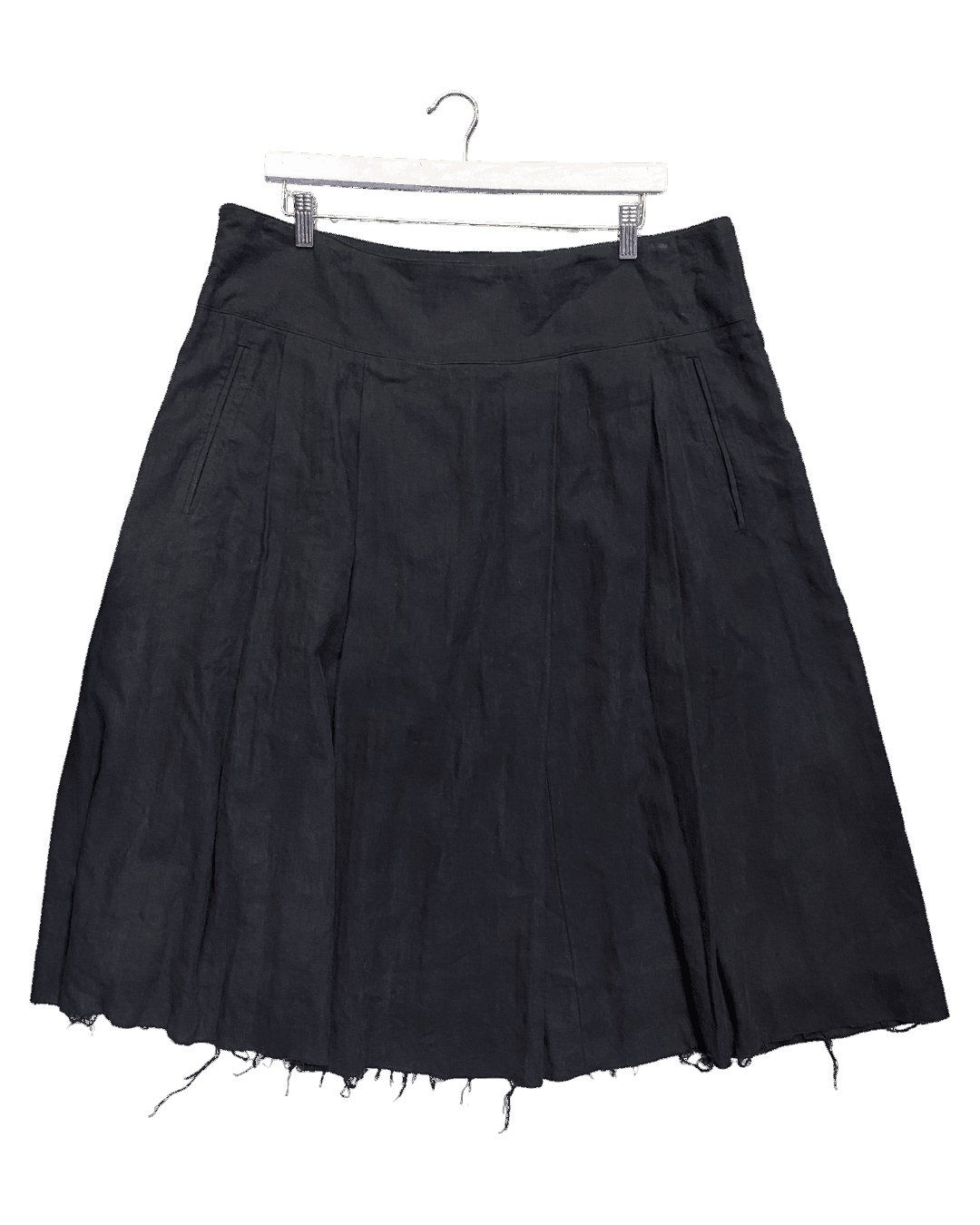 Size 5 (XXL) | Et Al Linen/Cotton Midi Skirt