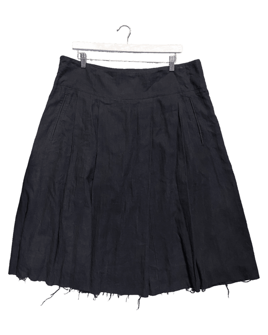 Size 5 (XXL) | Et Al Linen/Cotton Midi Skirt