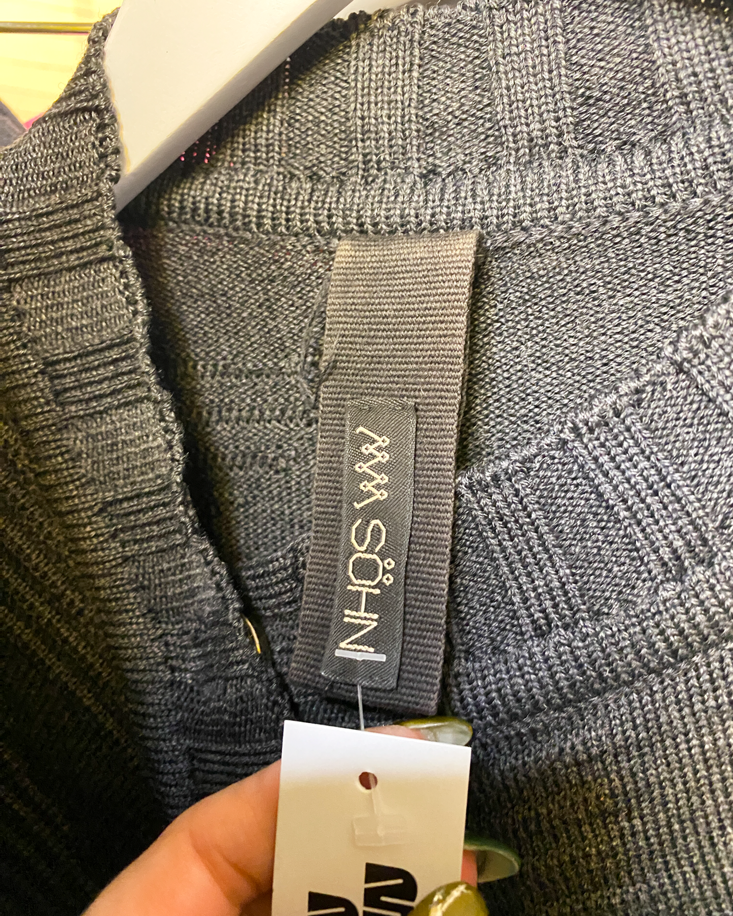 Size 4 (XL) | MM Söhn Asymmetric Merino Cardigan