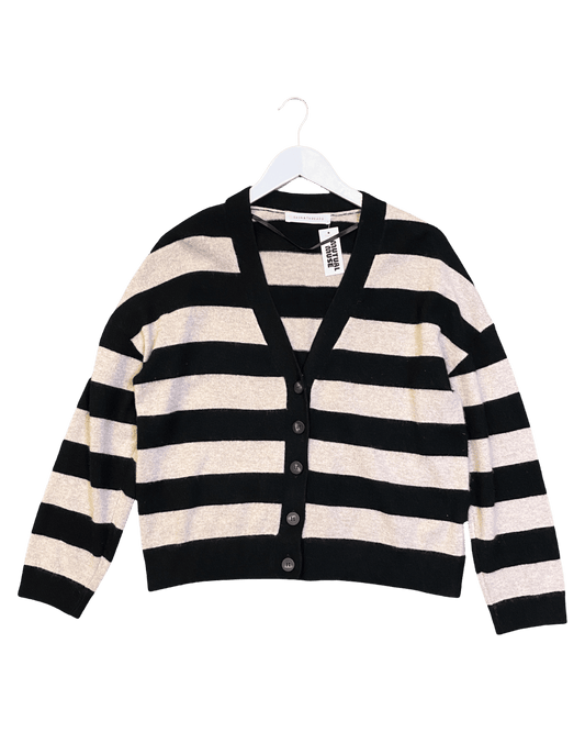 Size 3 (L) | Skin & Threads Striped Cashmere Cardigan