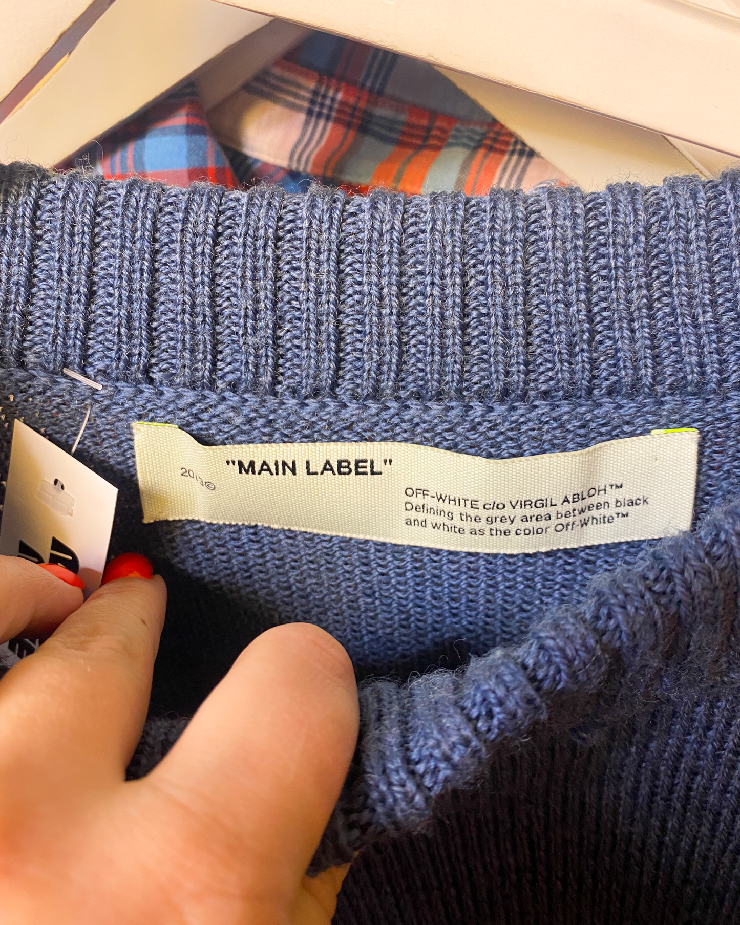 Size S | Off-White Distressed Jumper