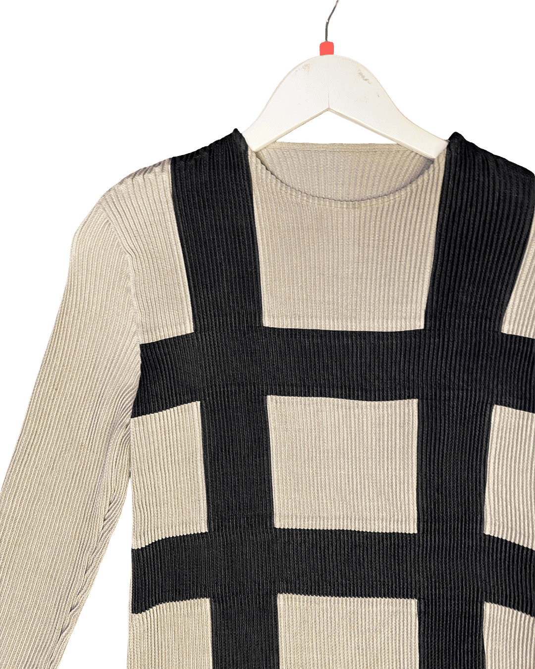 Size S/M | Issey Miyake Grid Pleated Top