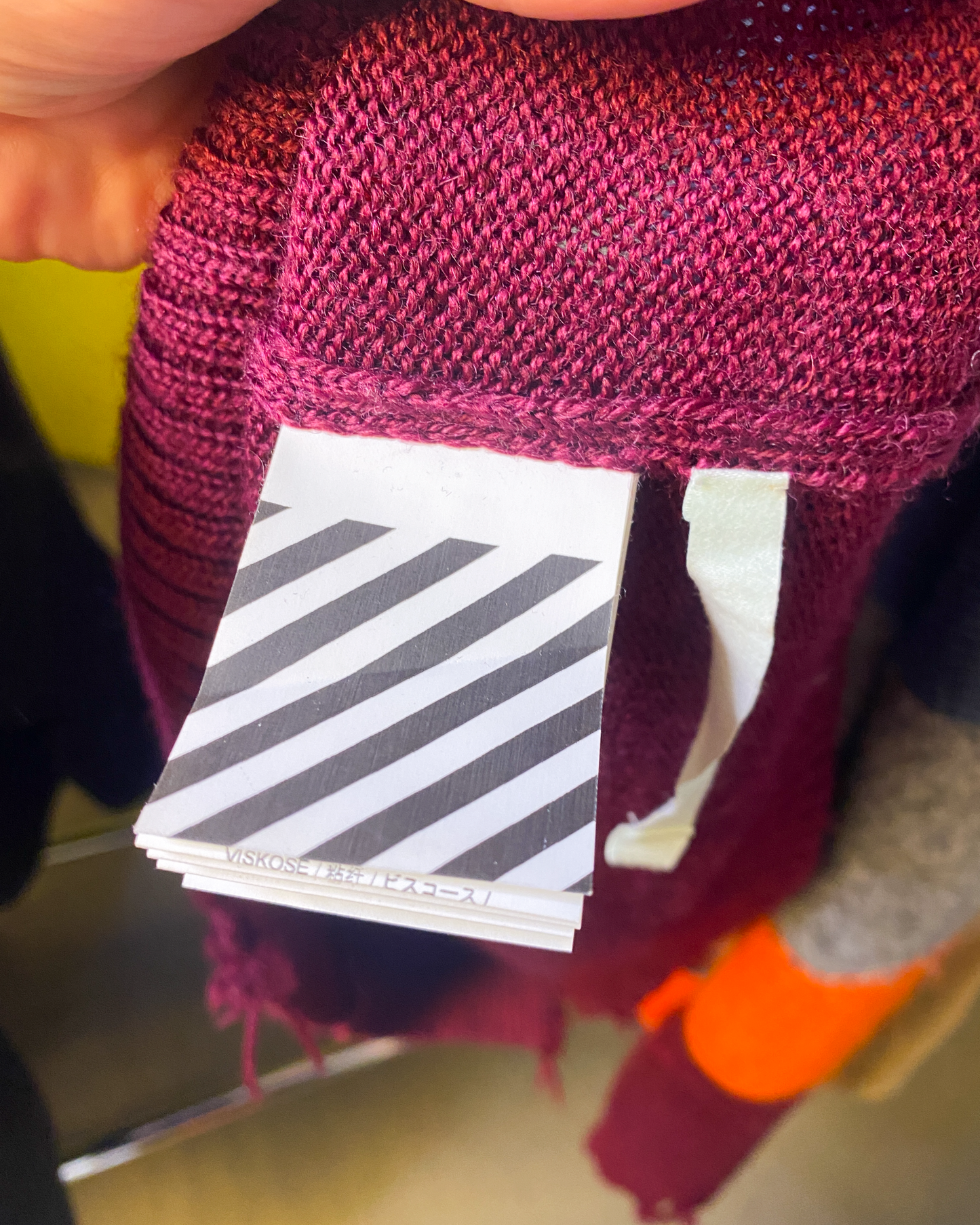 Size S | Off-White Distressed Jumper