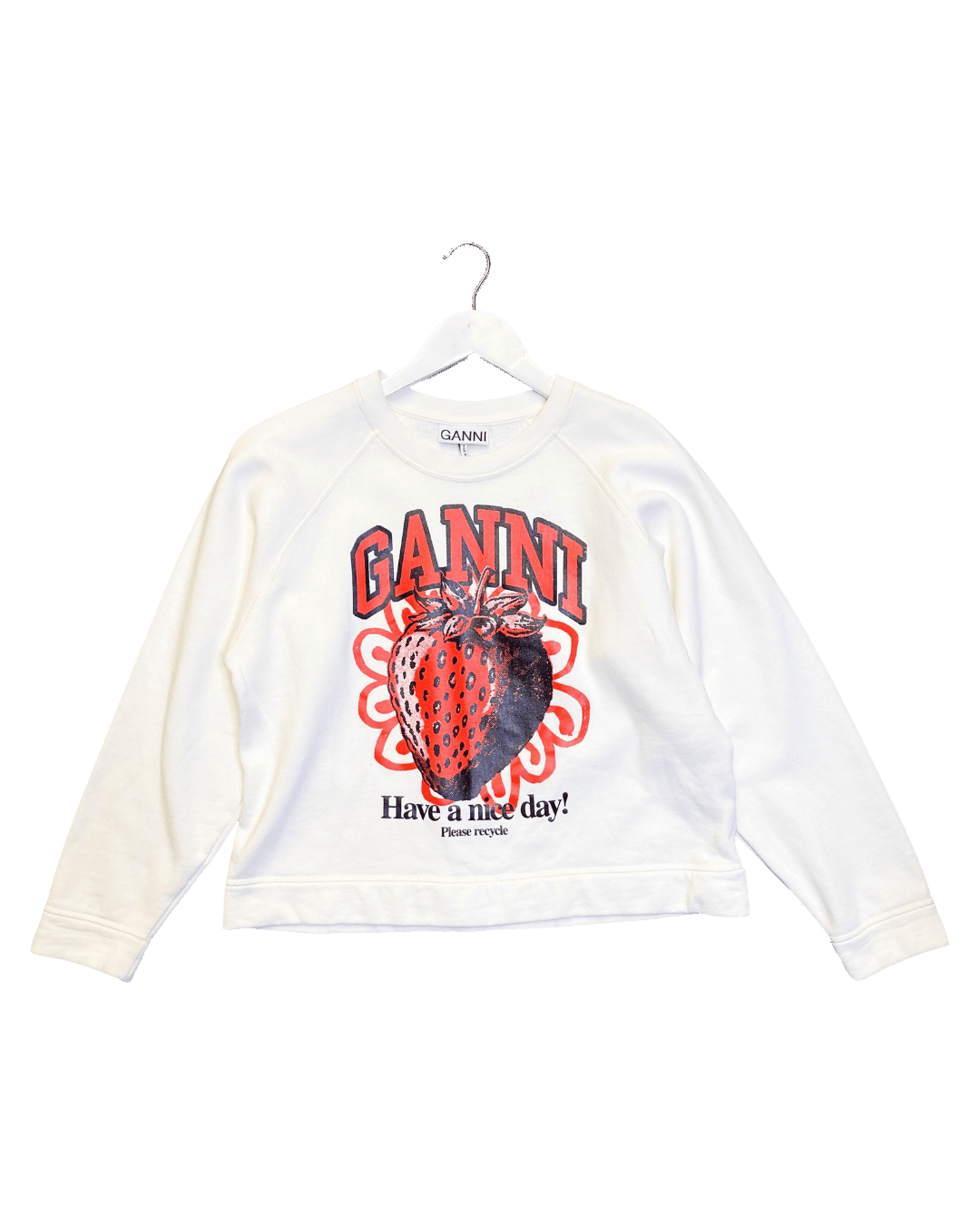 Size L | Ganni Strawberry Sweatshirt