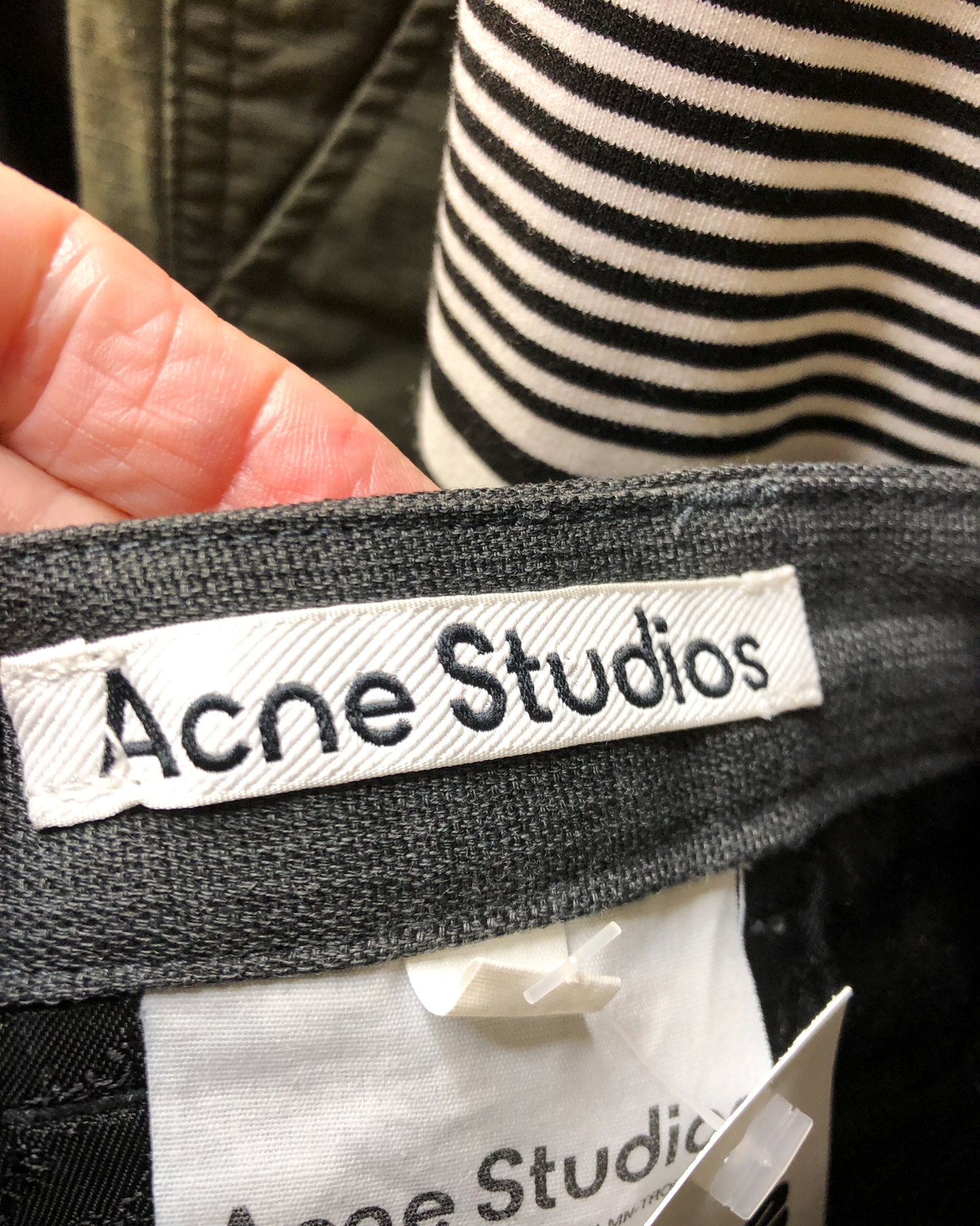 Size 38 | Acne Studios Charcoal Wool Blend Pants