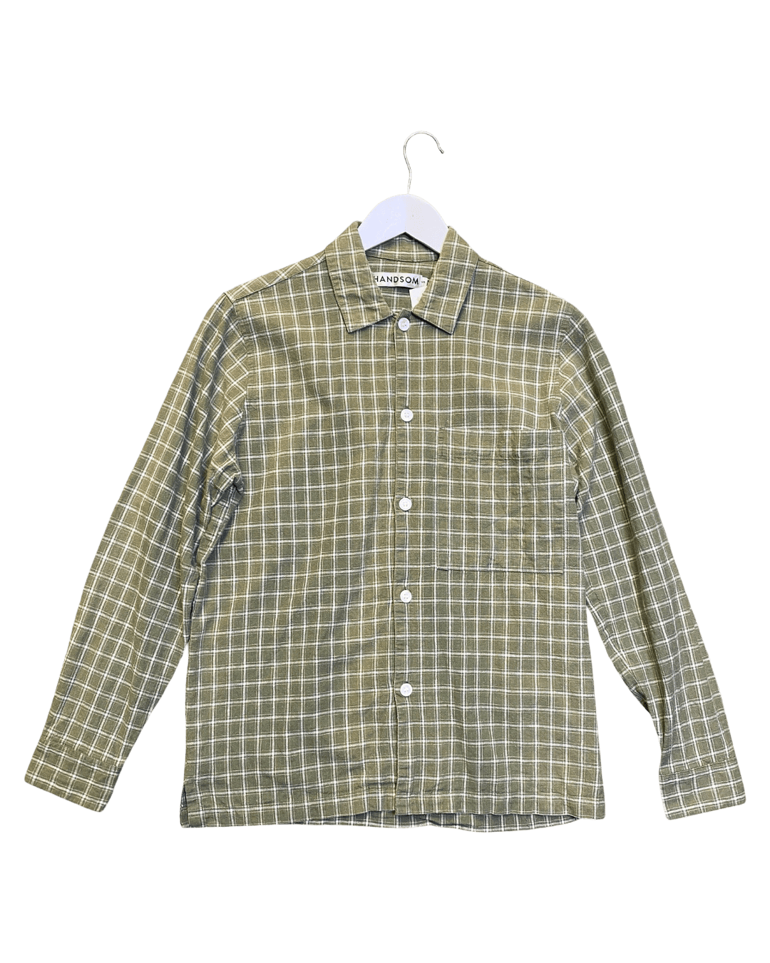Size S | Handsom Linen/Cotton Check Shirt