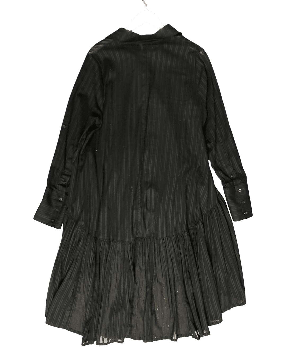 Size S | Et Al Sheer Striped Shirt Dress