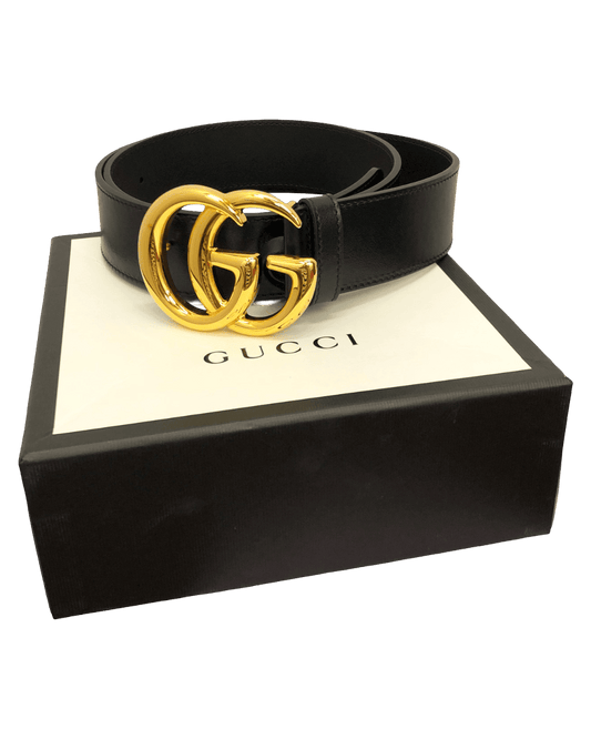 Size 36 | Gucci GG Marmot Leather Belt