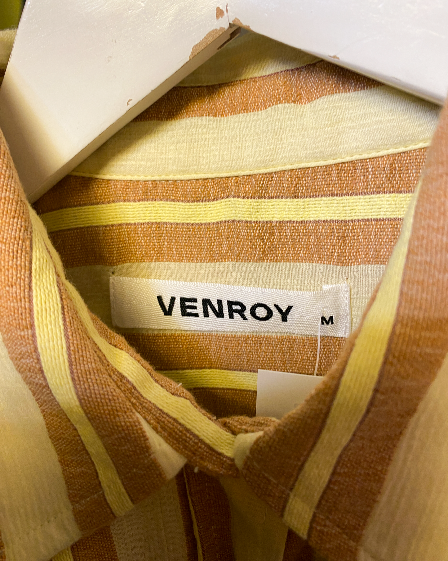Size M | Venroy Striped Cotton Shirt