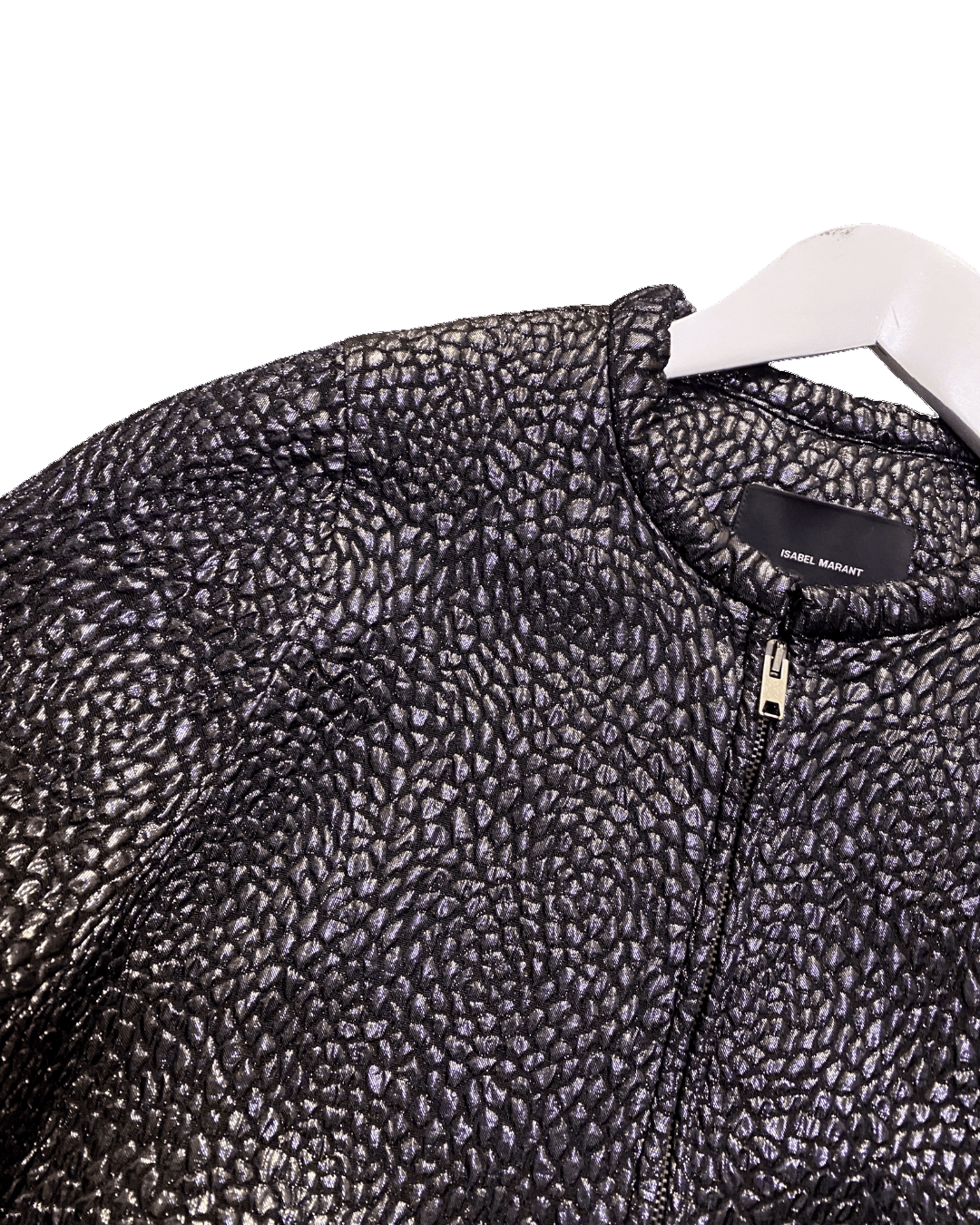 Size 38 (10) | Isabel Marant Metallic Pebbled Jacket