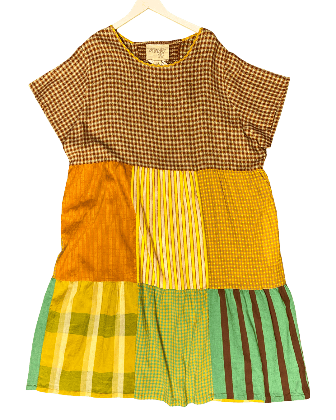 Size 4XL | Ace & Jig Patchwork Organic Cotton Dress