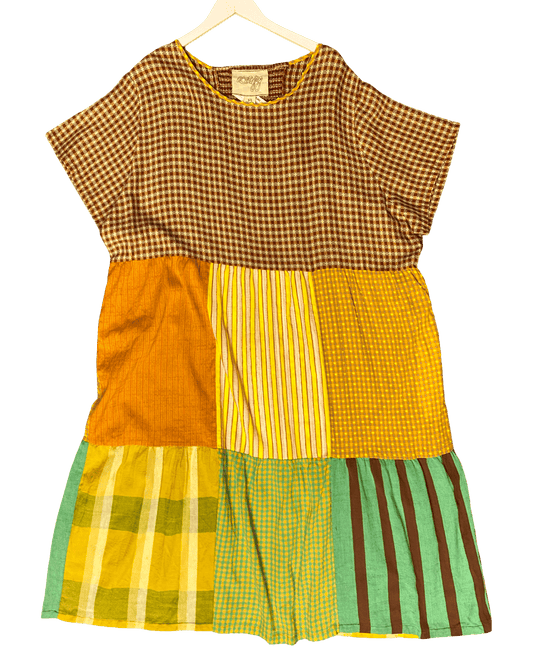 Size 4XL | Ace & Jig Patchwork Organic Cotton Dress
