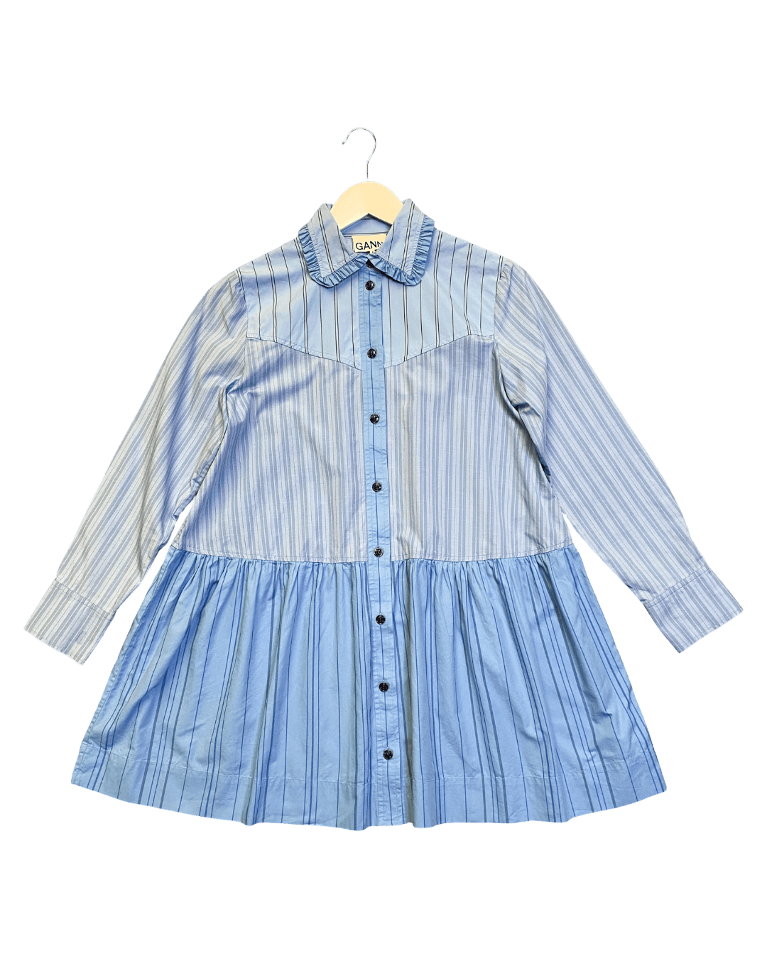 Size XS | Ganni Striped Cotton Dress