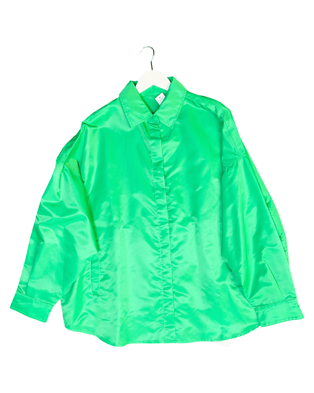 Size M/L | The Frankie Shop La Perla Satin Shirt Jacket With Tags