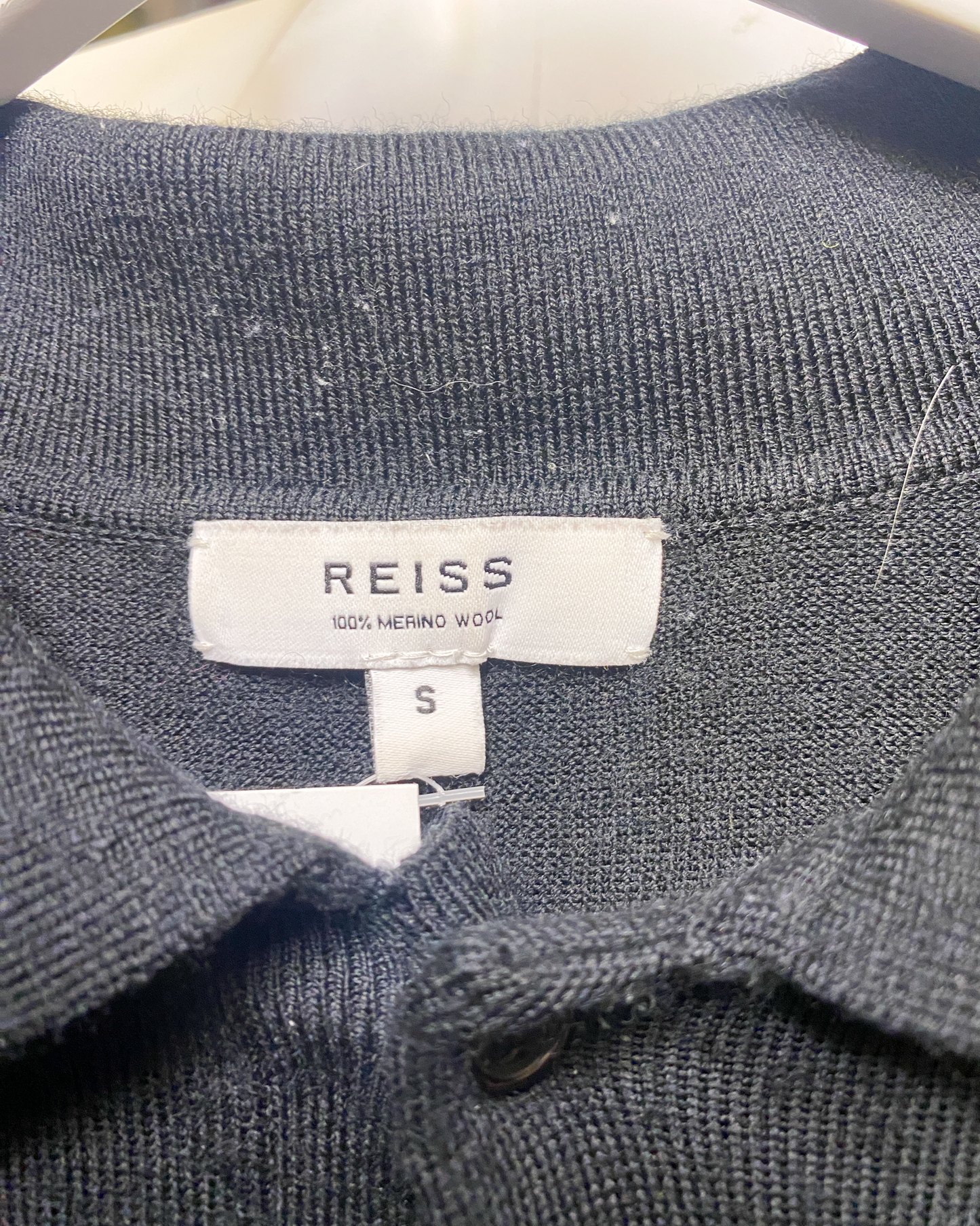 Size S | Reiss Merino Polo Top