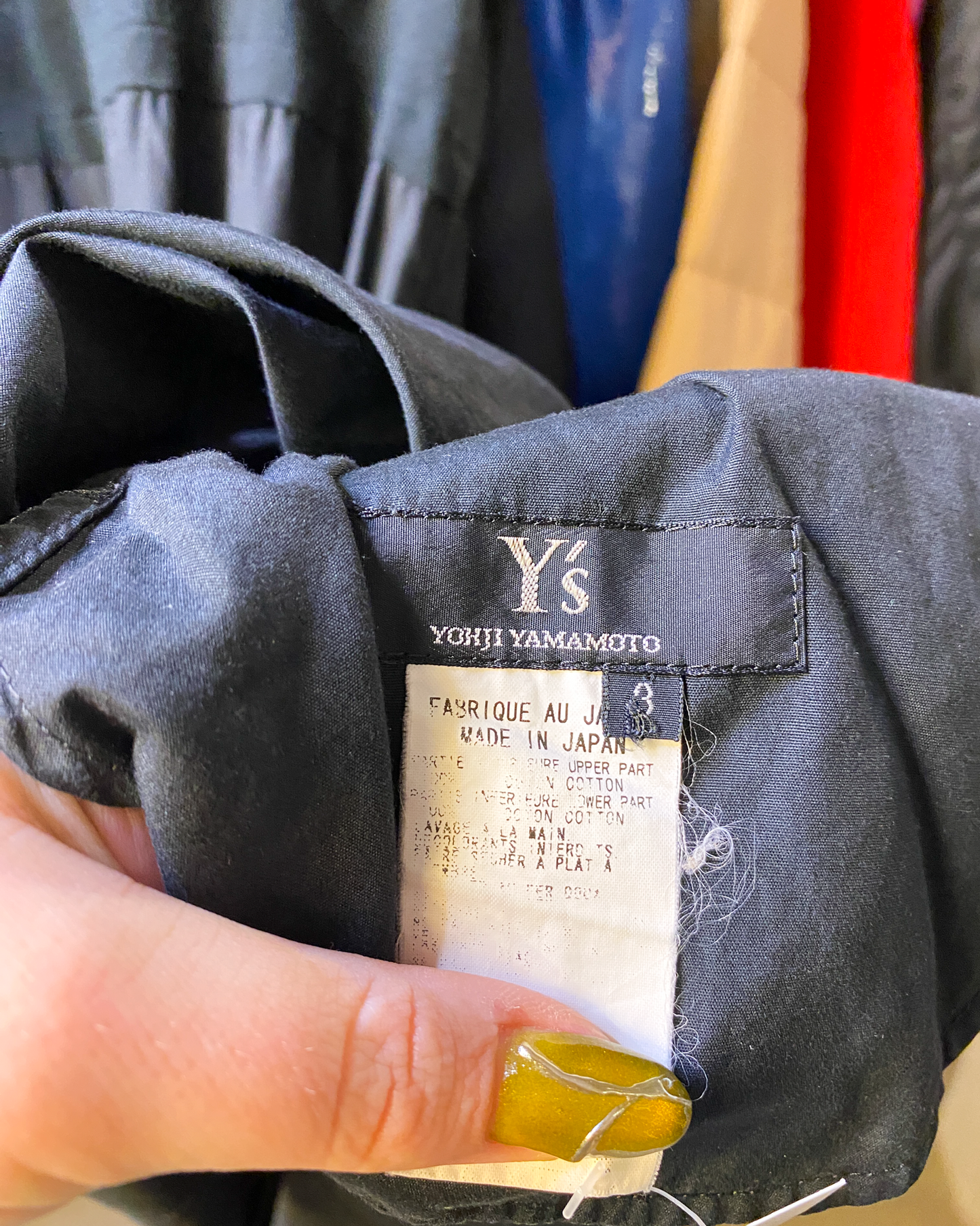 Size 3 (L) | Y's Yohji Yamamoto Cotton Midi Dress