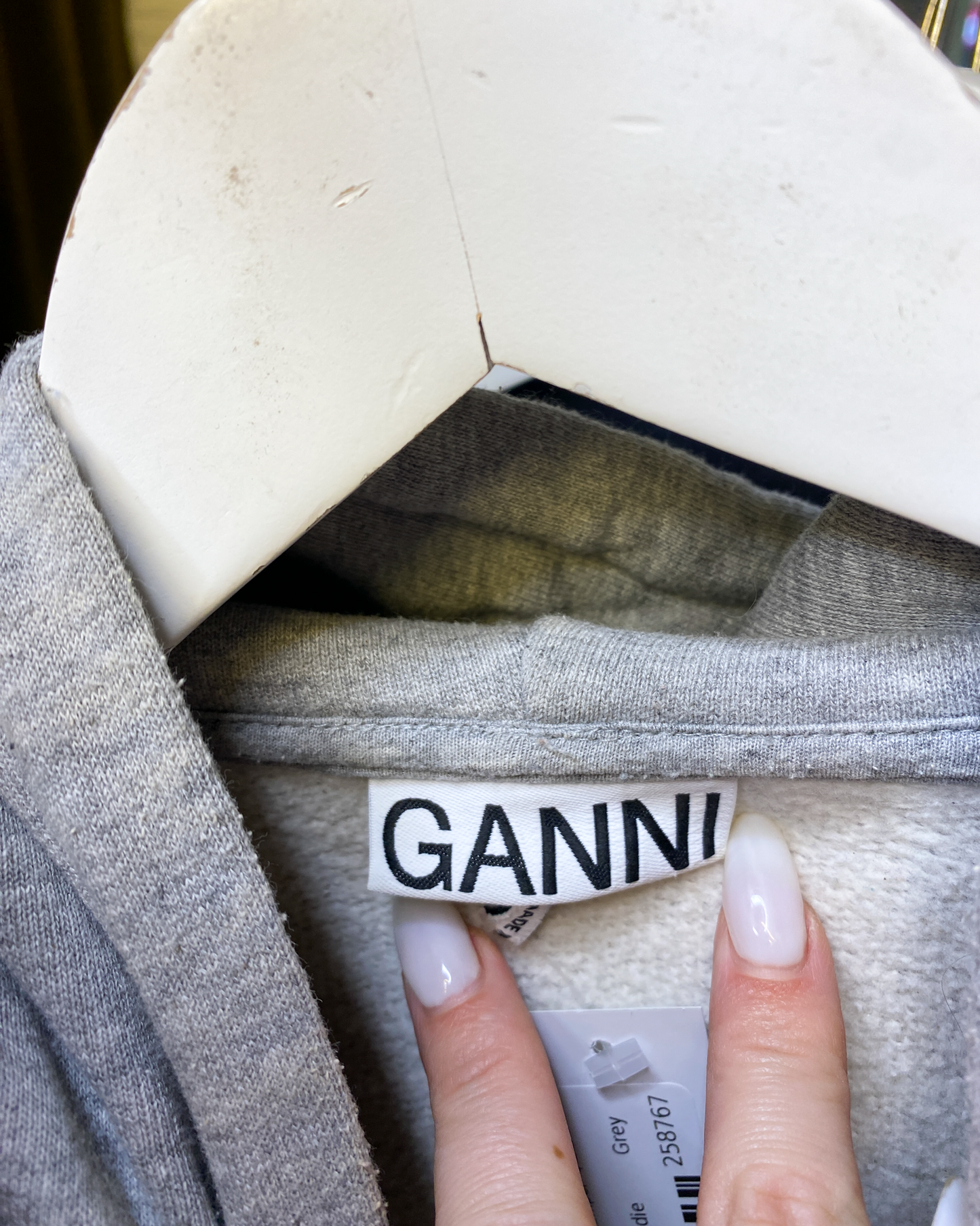 Size S/M | Ganni Isoli Organic Cotton Hoodie