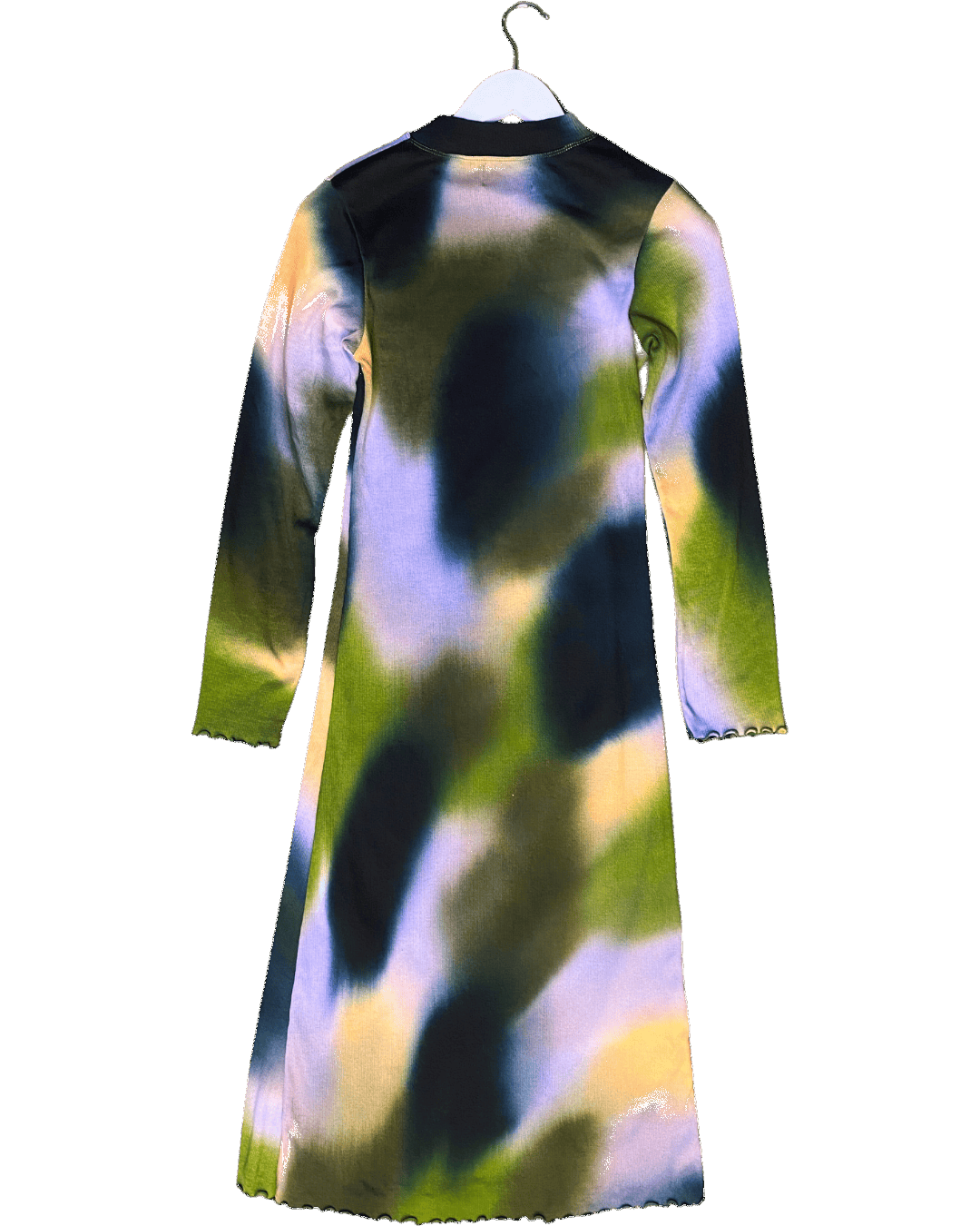 Size M | SUKU Ribbed Jersey Midi Dress