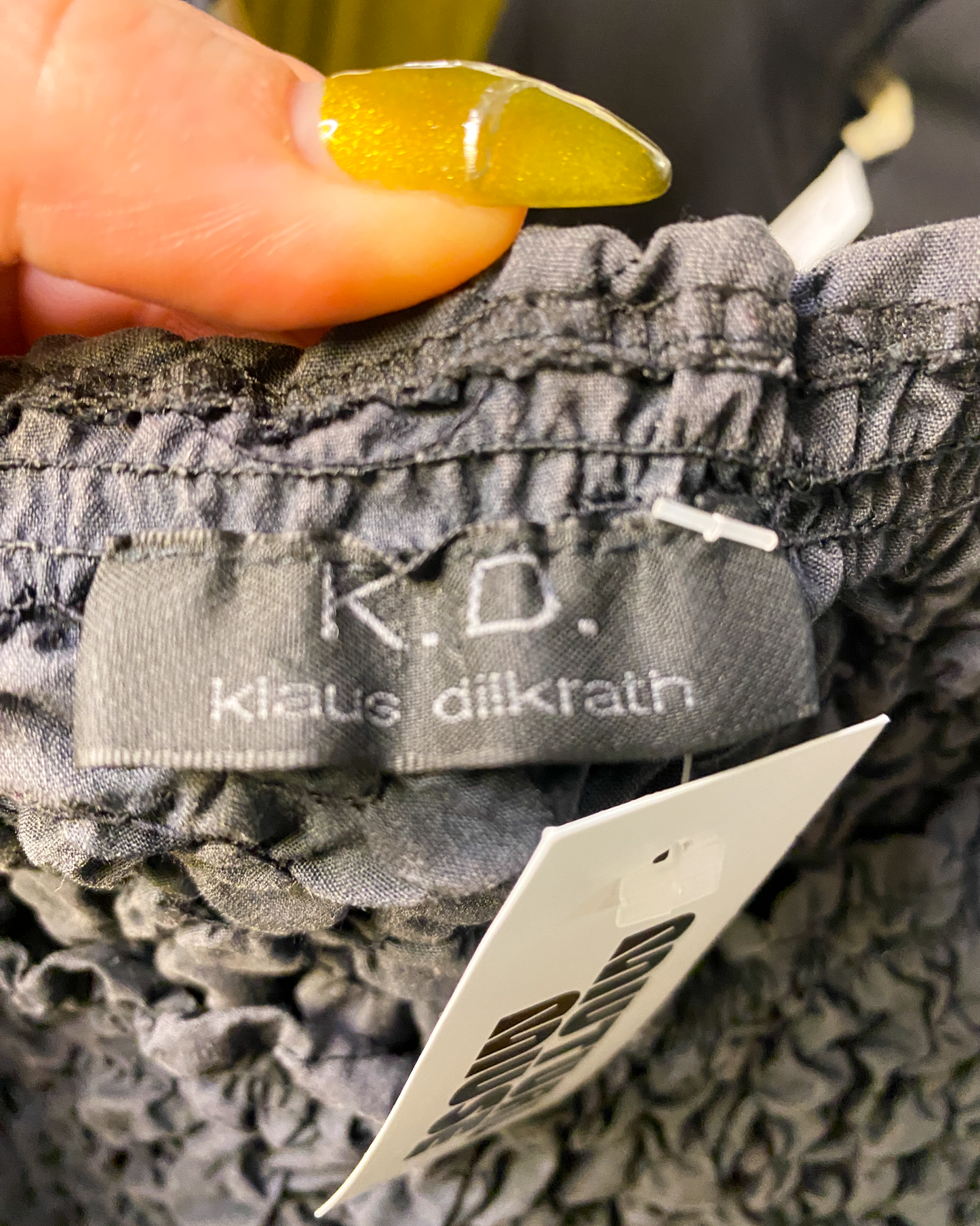 Size S | Klaus Dilkrath Shirred Cotton Top