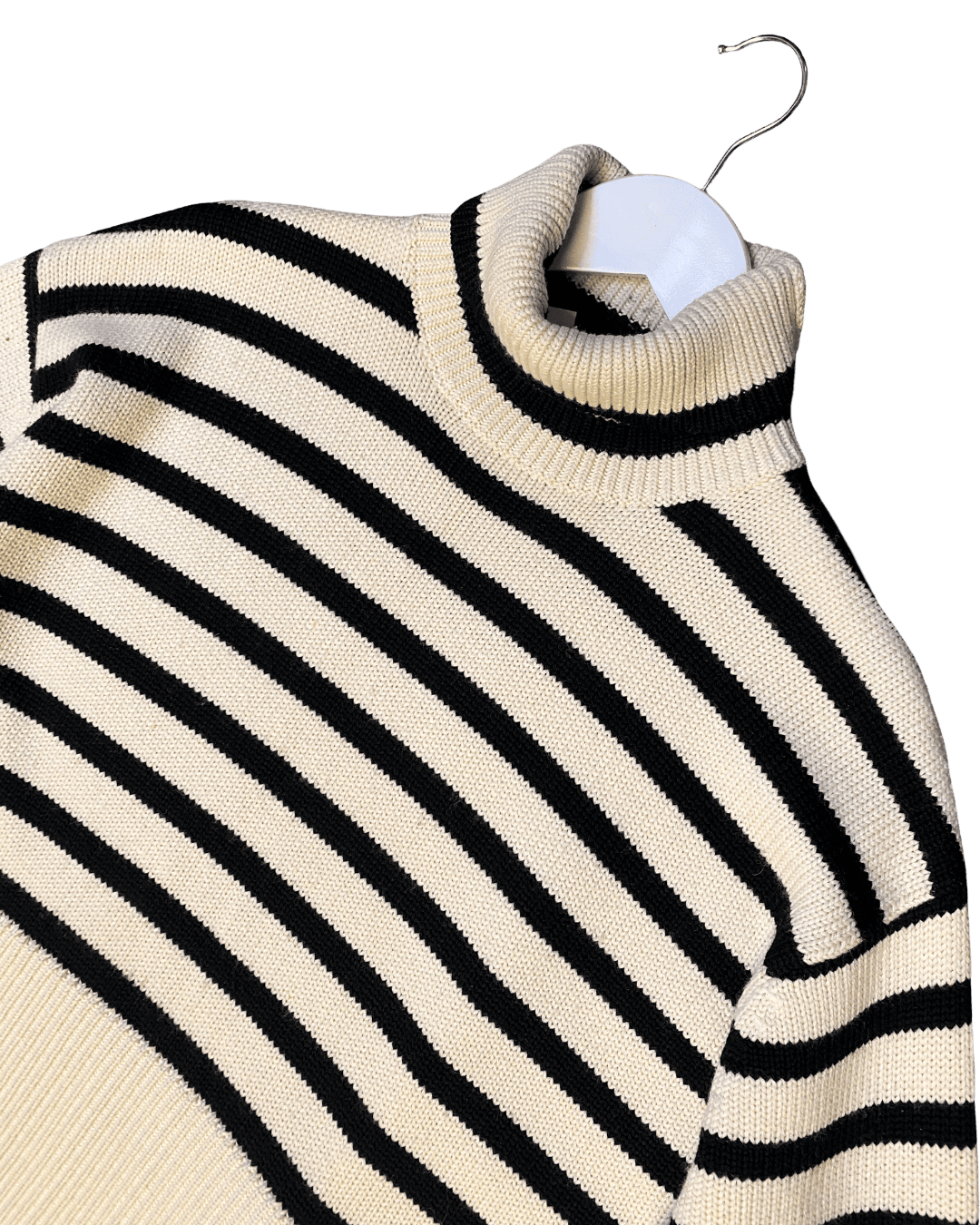 Size S | Tôteme Striped Wool Turtleneck Jumper