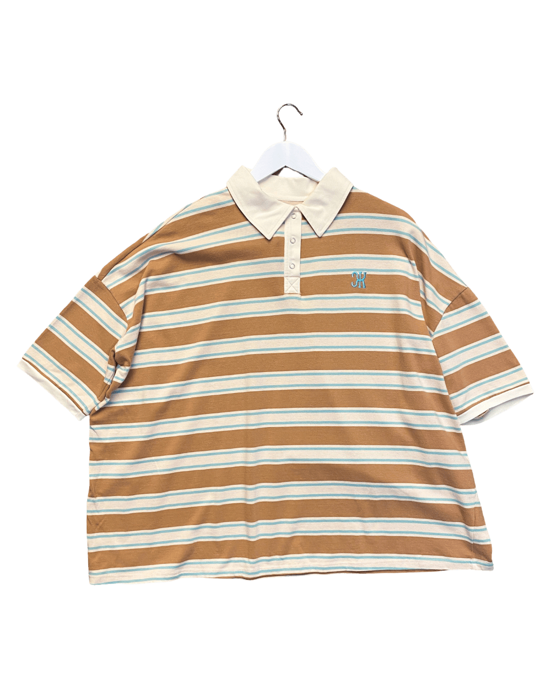 Size XS | Kinga Csilla Striped Polo Top With Tags