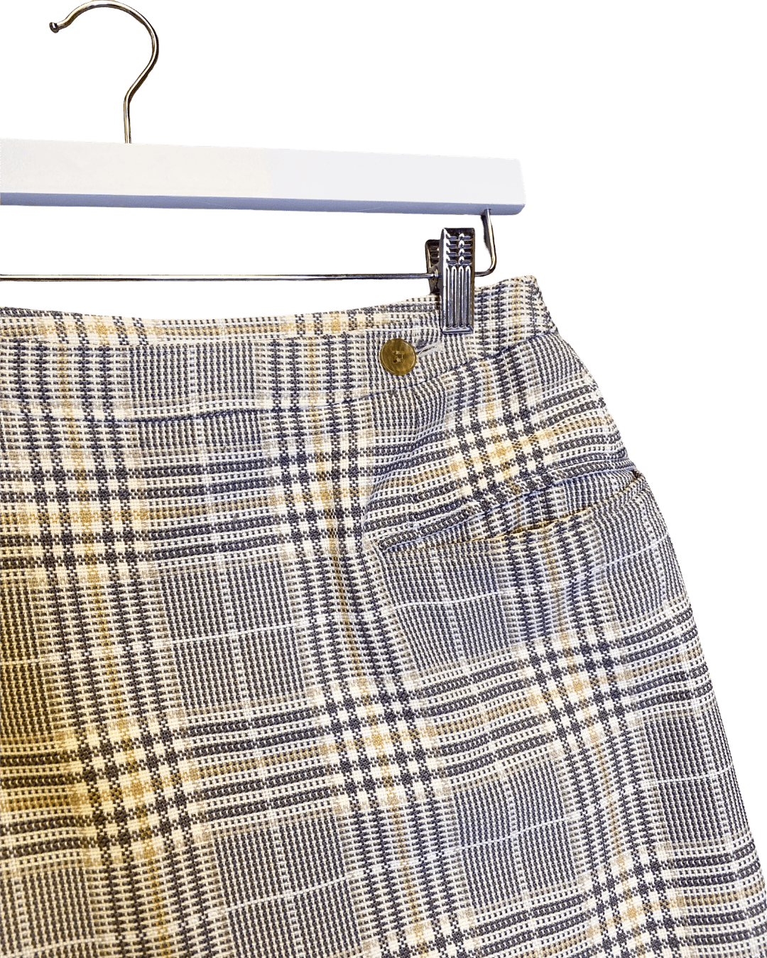 Size 36 (XS) | Acne Studios Plaid Wool Mini Skirt