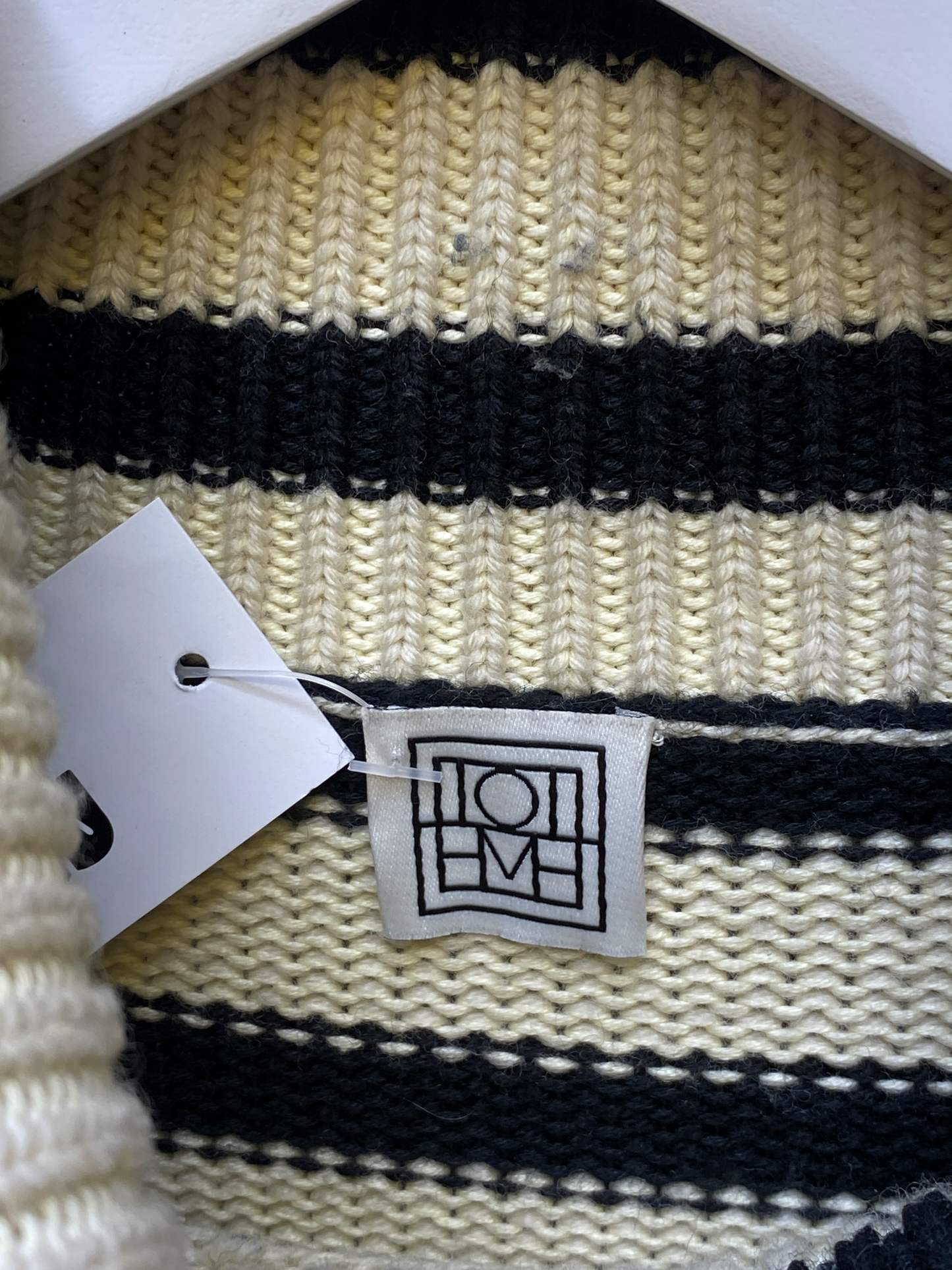 Size S | Tôteme Striped Wool Turtleneck Jumper