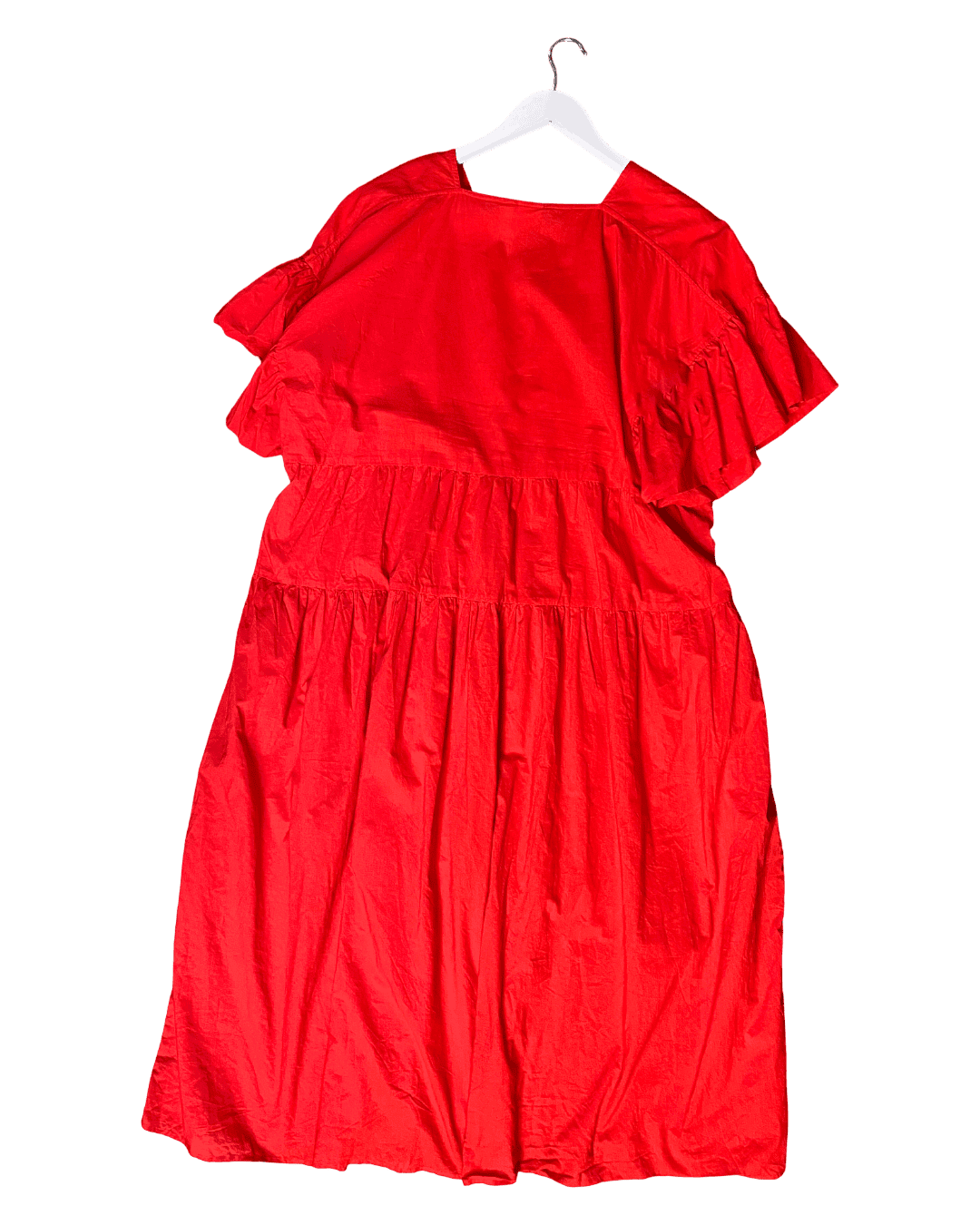 Size XL | Kowtow Frilly Organic Cotton Maxi Dress