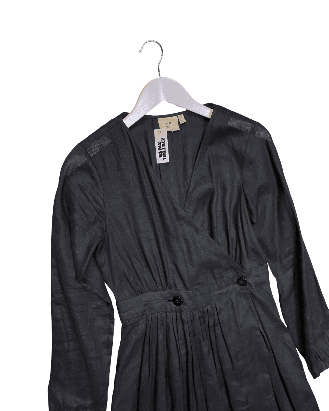 Size 8 | Elk Linen Wrap Midi Dress