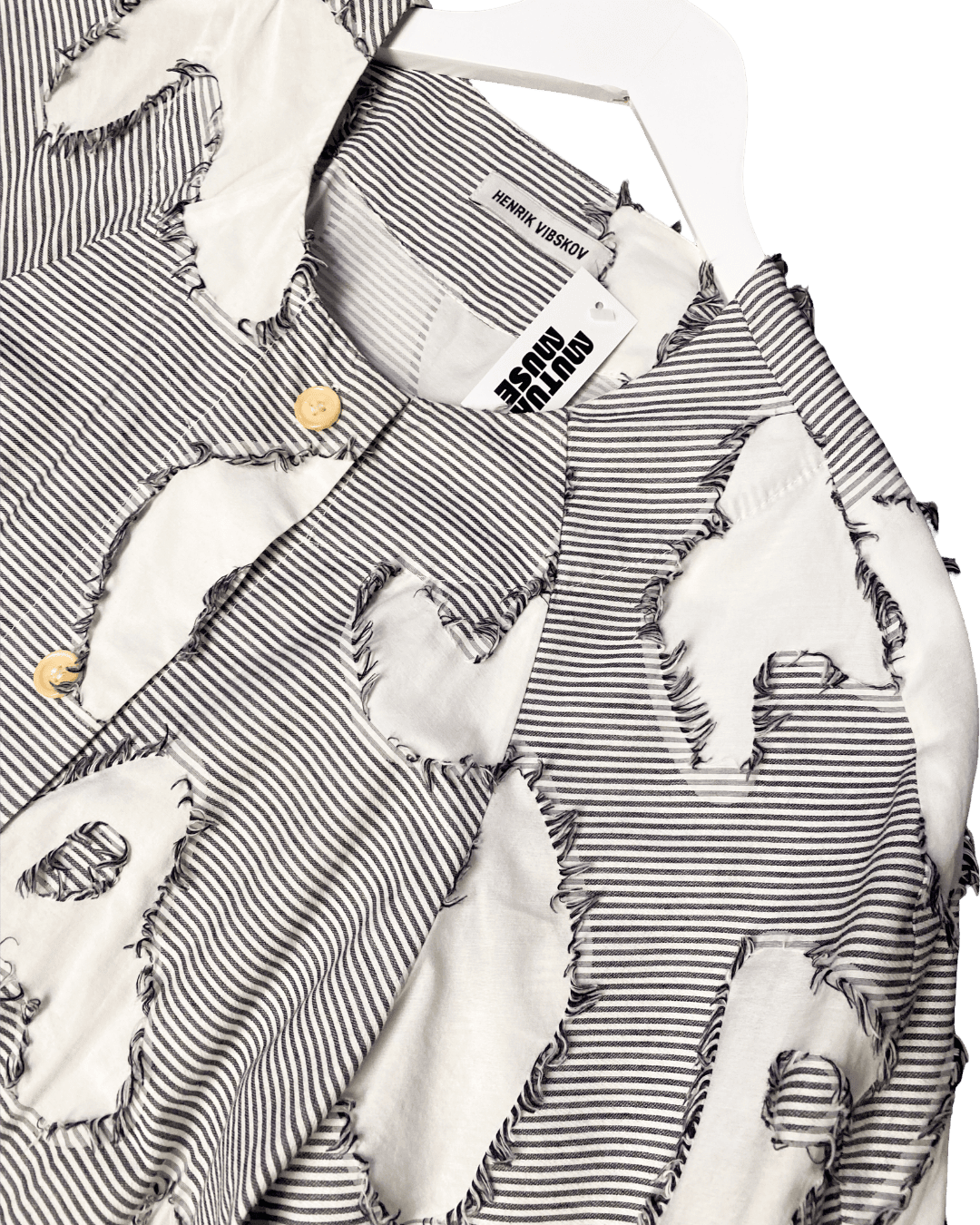 Size XS/S | Henrik Vibskov Frayed Blobs Cotton Dress