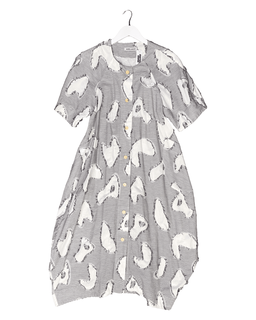 Size XS/S | Henrik Vibskov Frayed Blobs Cotton Dress