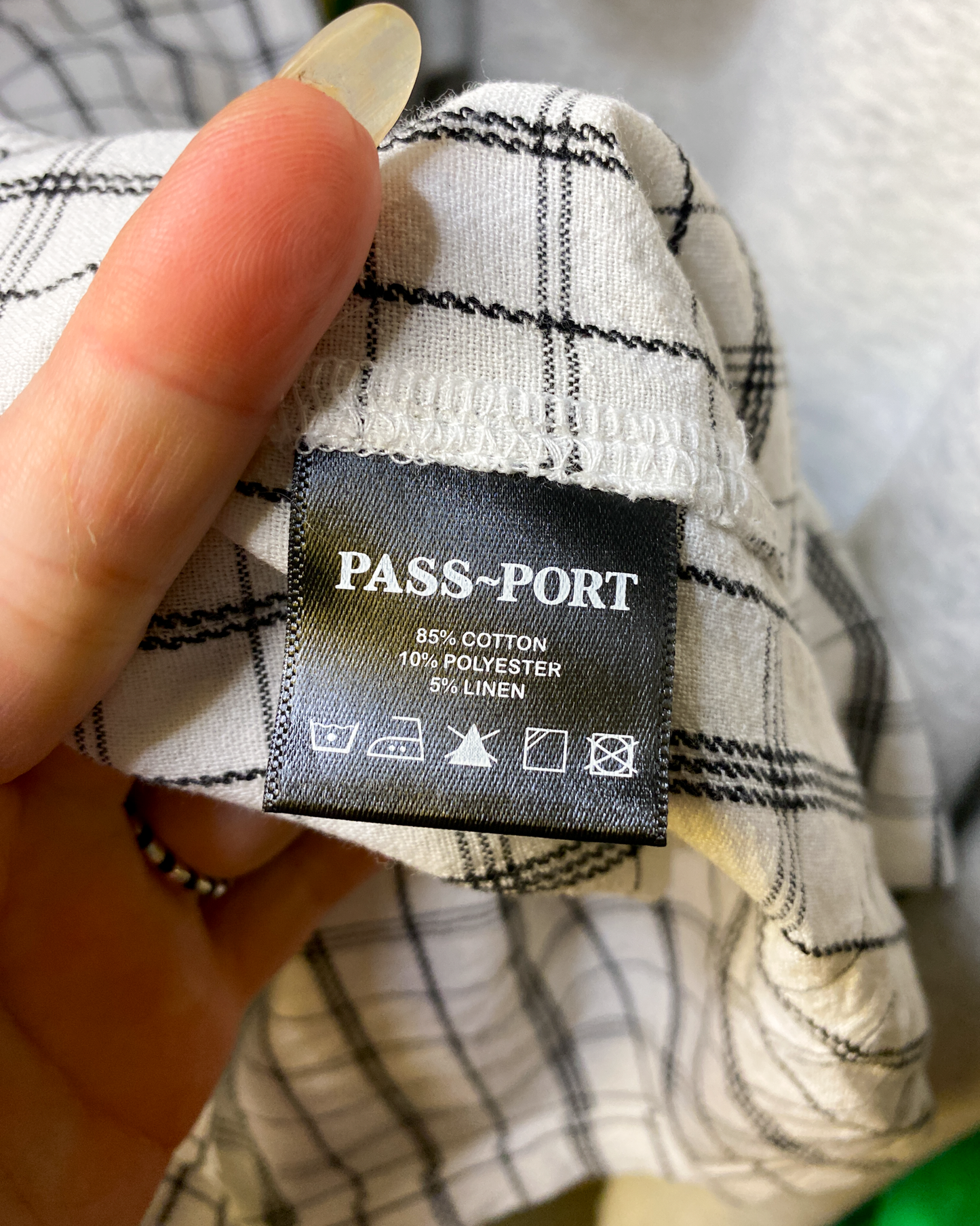 Size M | Pass-Port Cotton Check Shirt