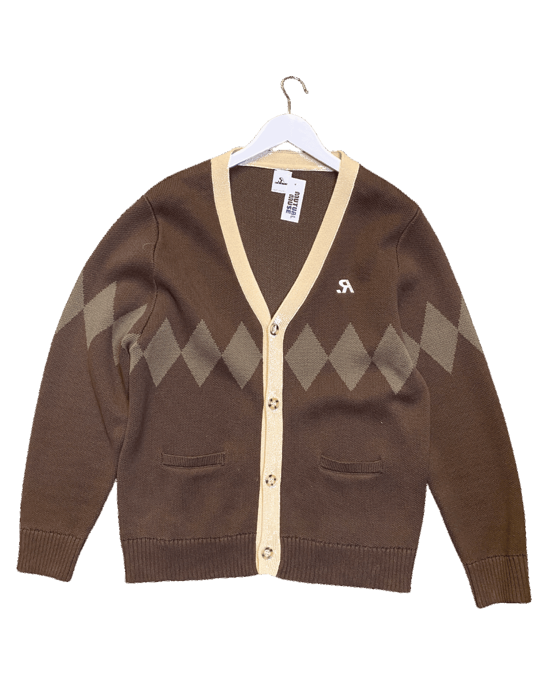 Size M | R Sport Argyle Cardigan