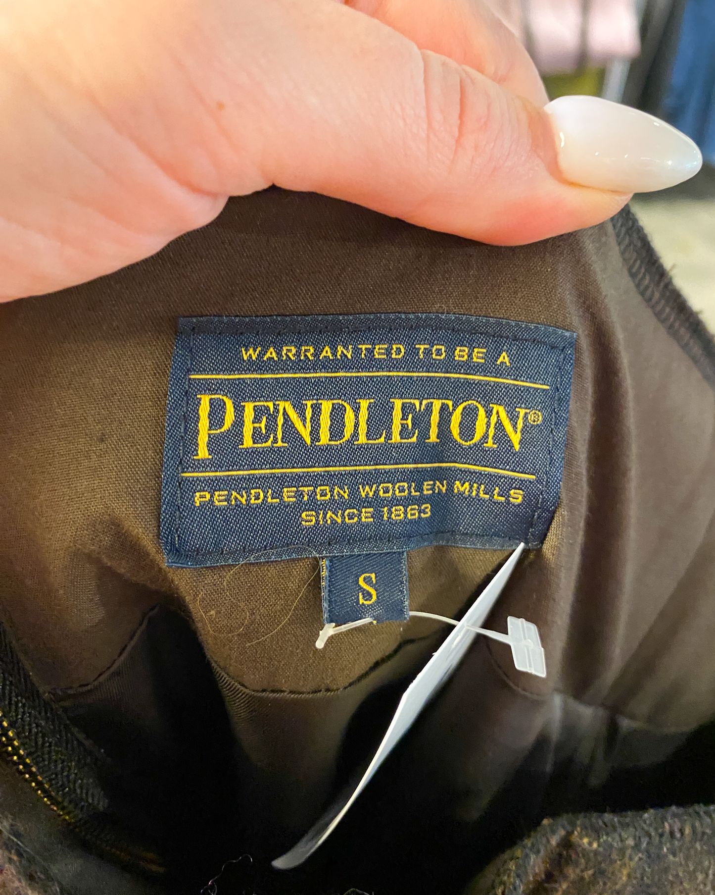 Size S | Pendleton Plaid Wool Skirt