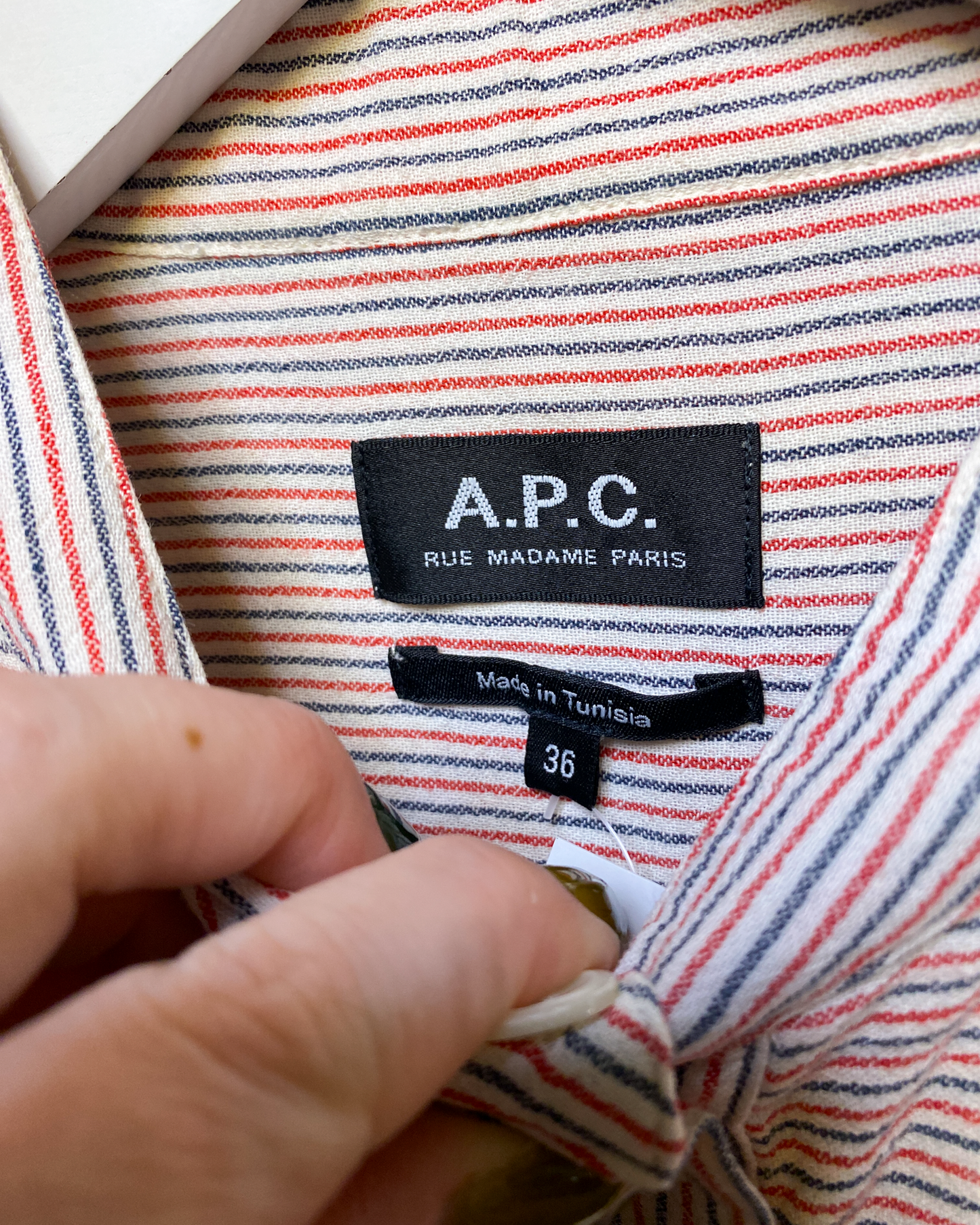 Size S | A.P.C. Striped Cotton Shirt