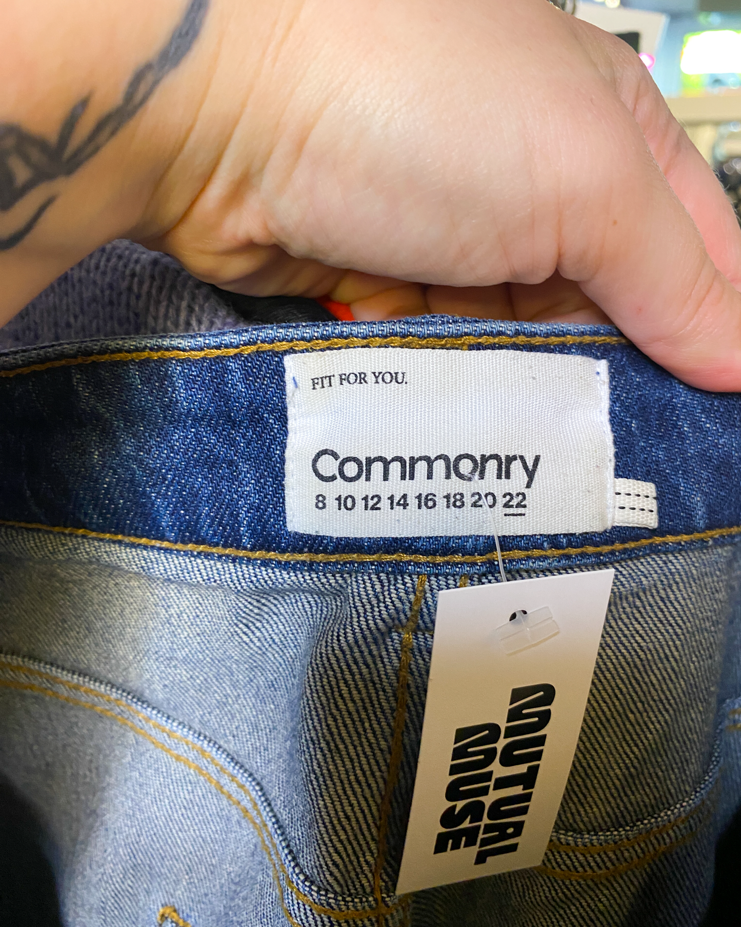 Size 22 (4XL) | Commonry Denim Midi Skirt