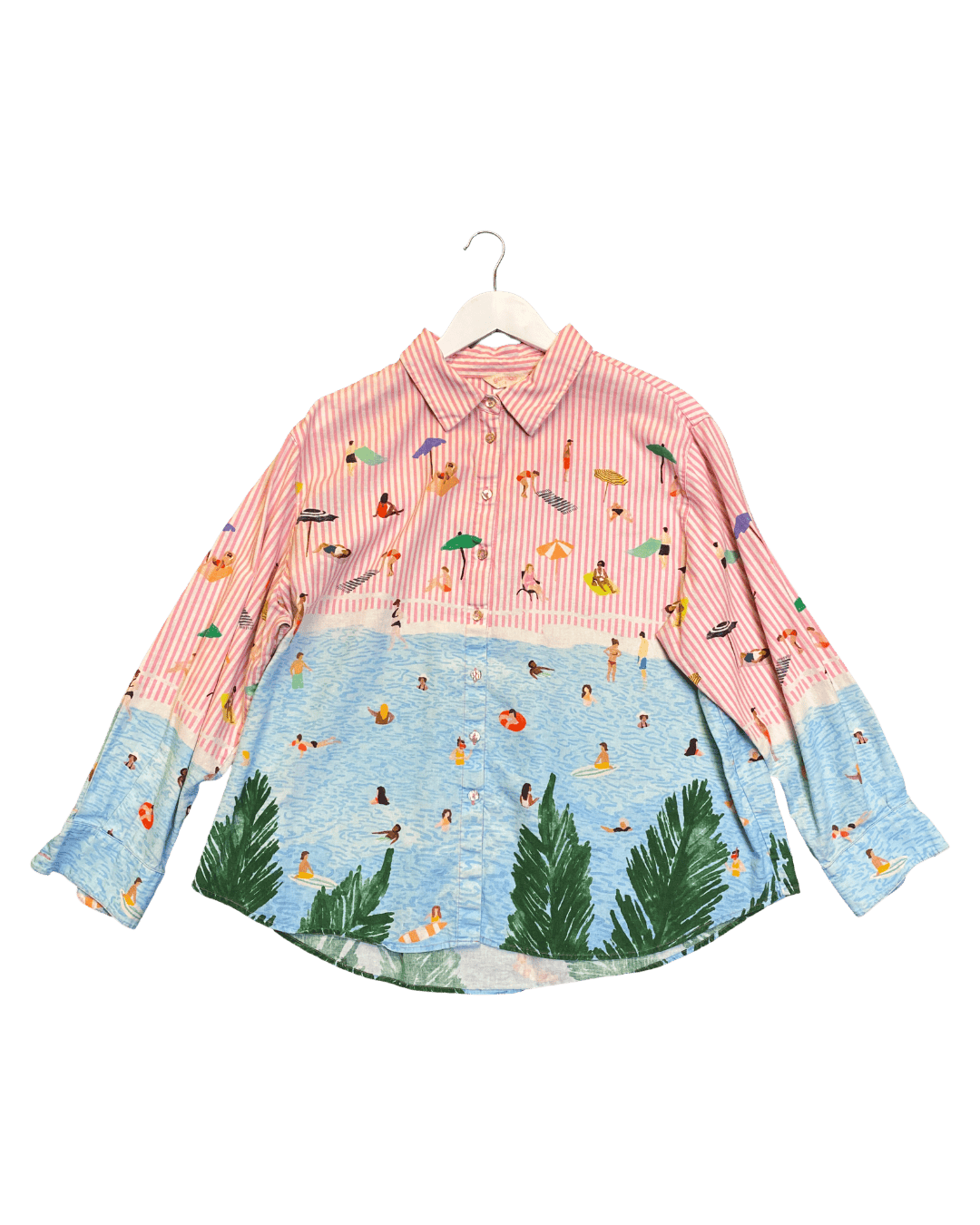 Size 16 | Gorman Linen Beach Print Shirt