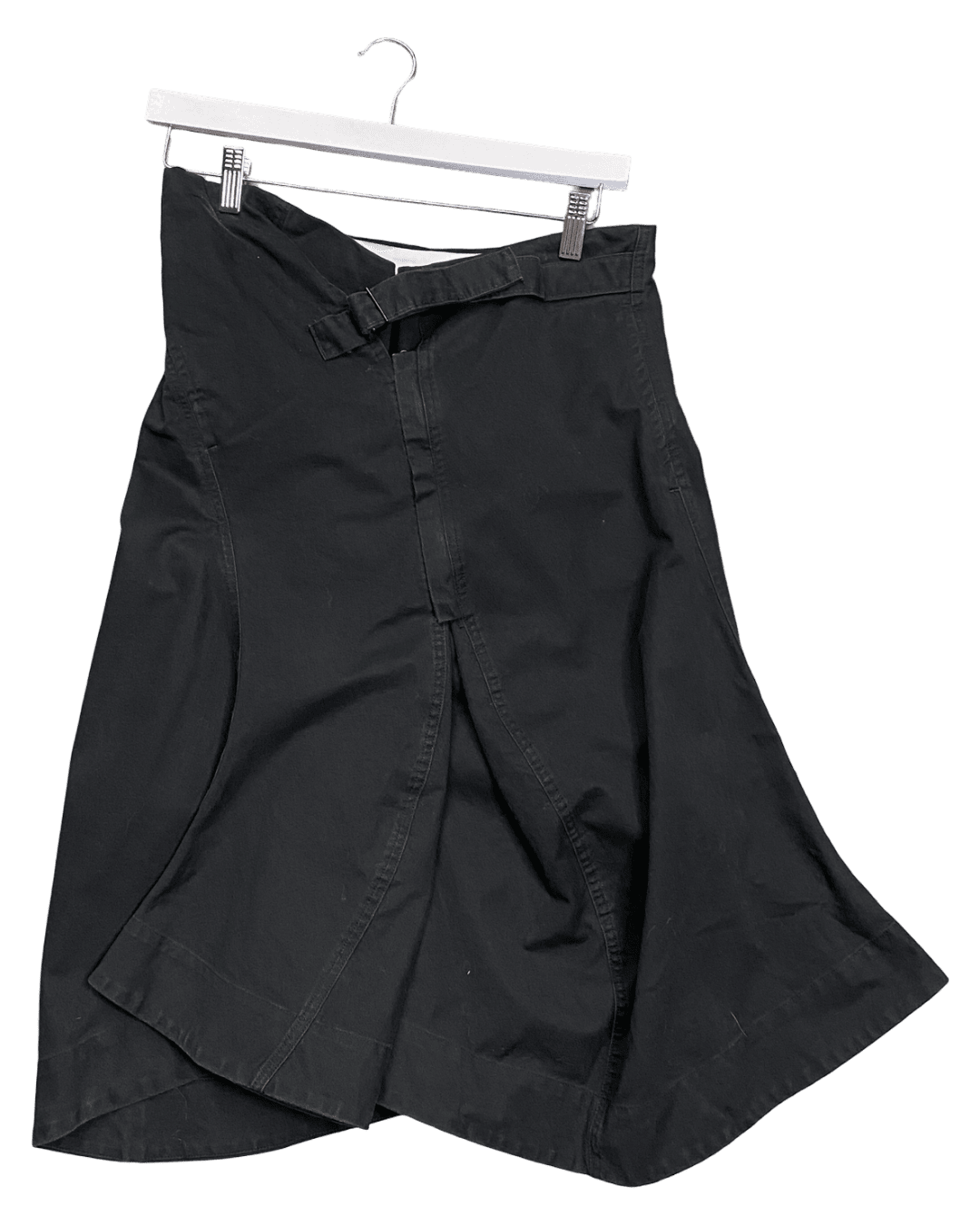 Size XS/S | Bassike Cotton Twill Asymmetric Skirt