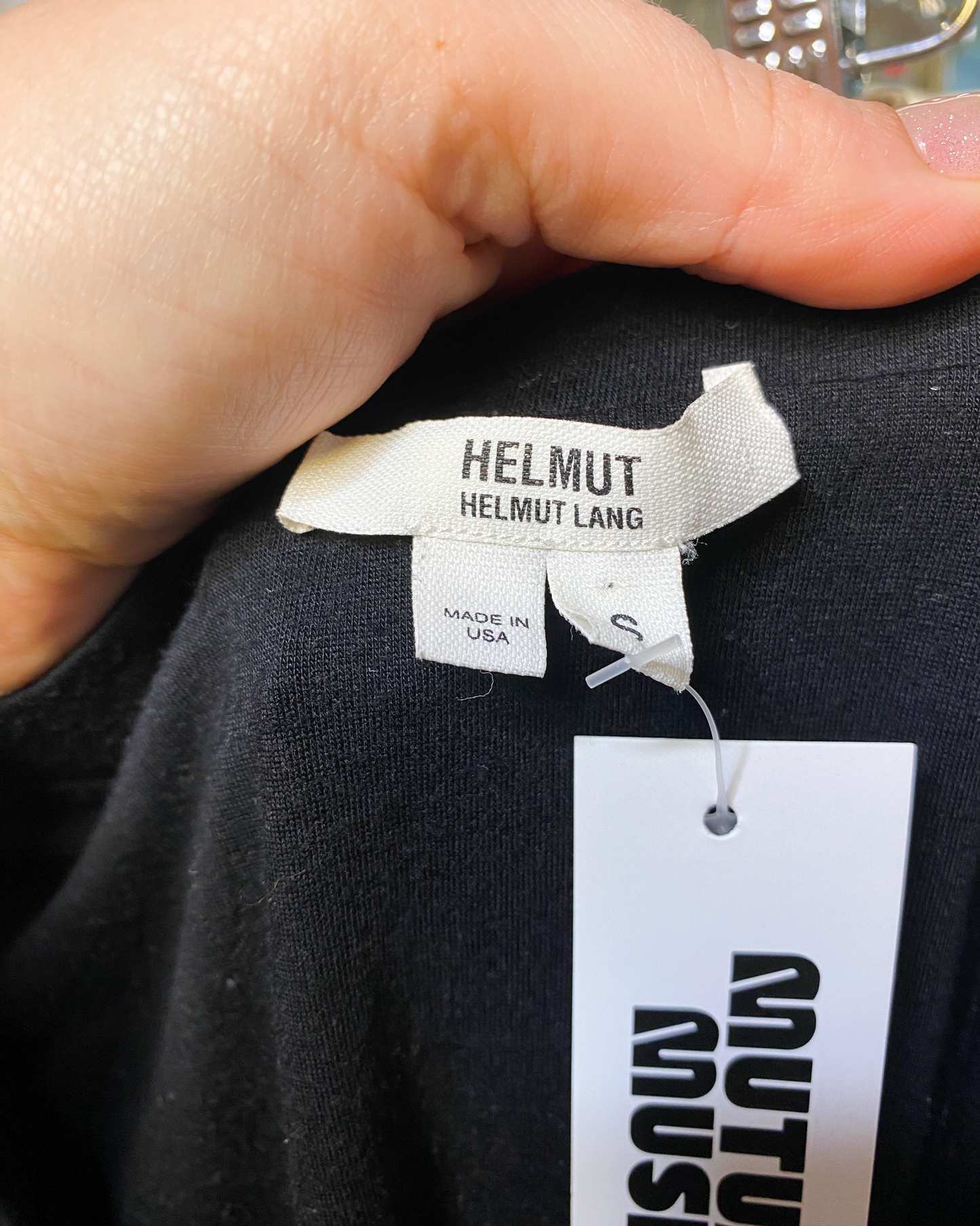 Size S | Helmut Lang High Slit Jersey Maxi Skirt