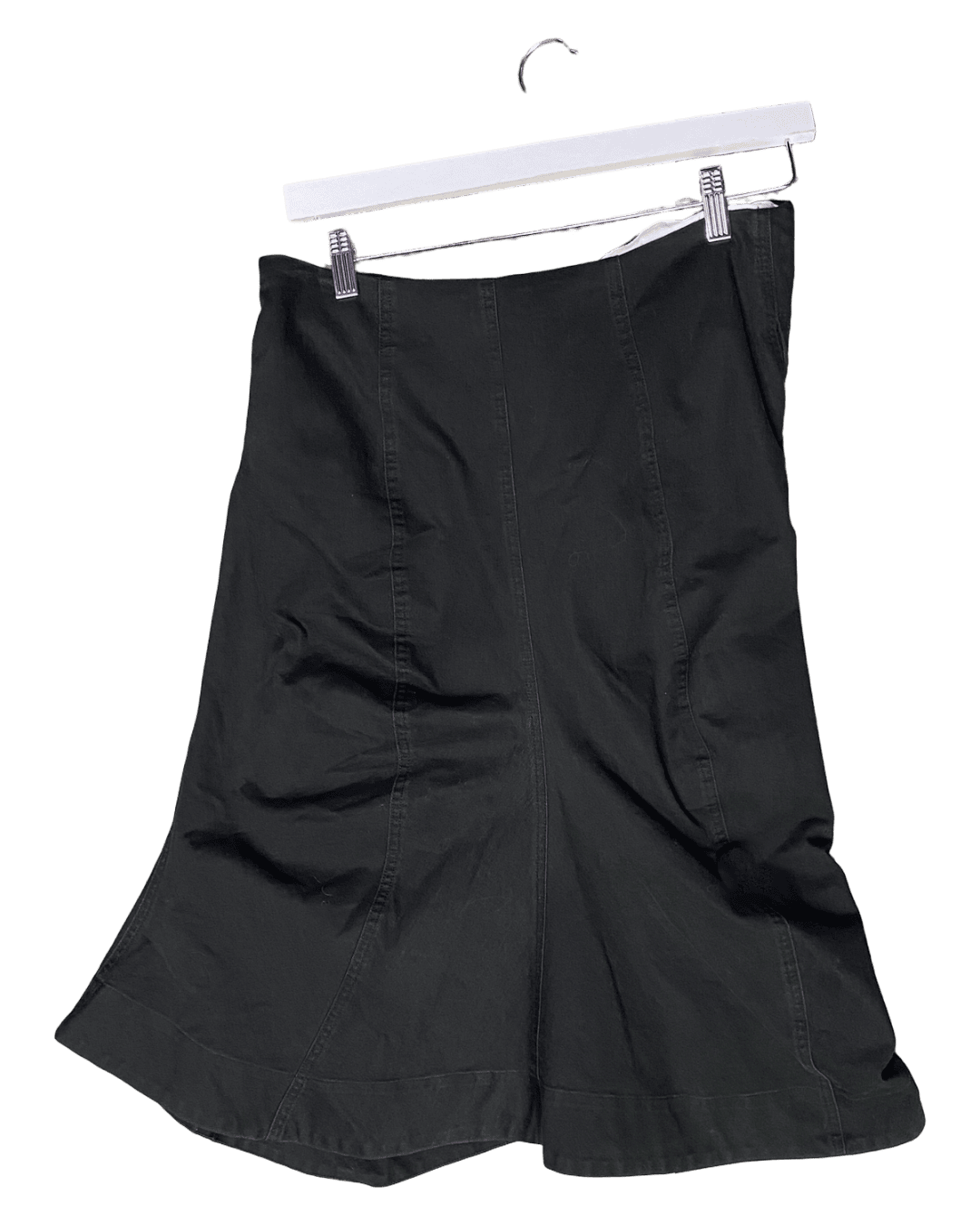 Size XS/S | Bassike Cotton Twill Asymmetric Skirt