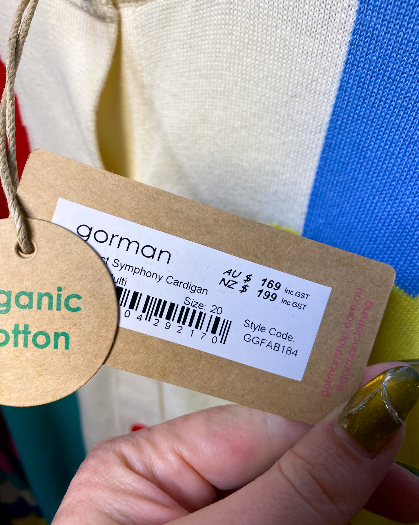 Size 20 | Gorman Cotton Knit Cardigan With Tags